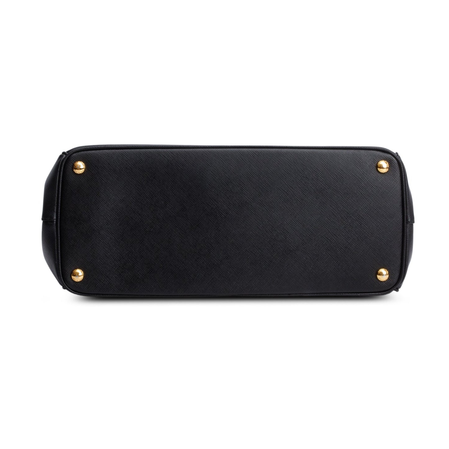 Prada Black Saffiano Lux Large Double Zip Galleria Tote
