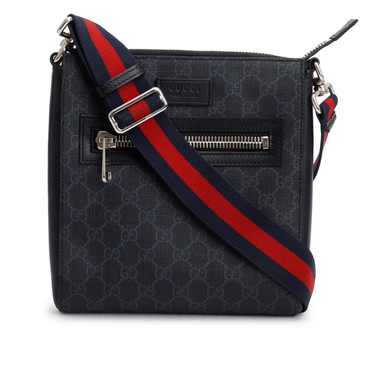 Gucci Black GG Supreme Small Messenger Bag