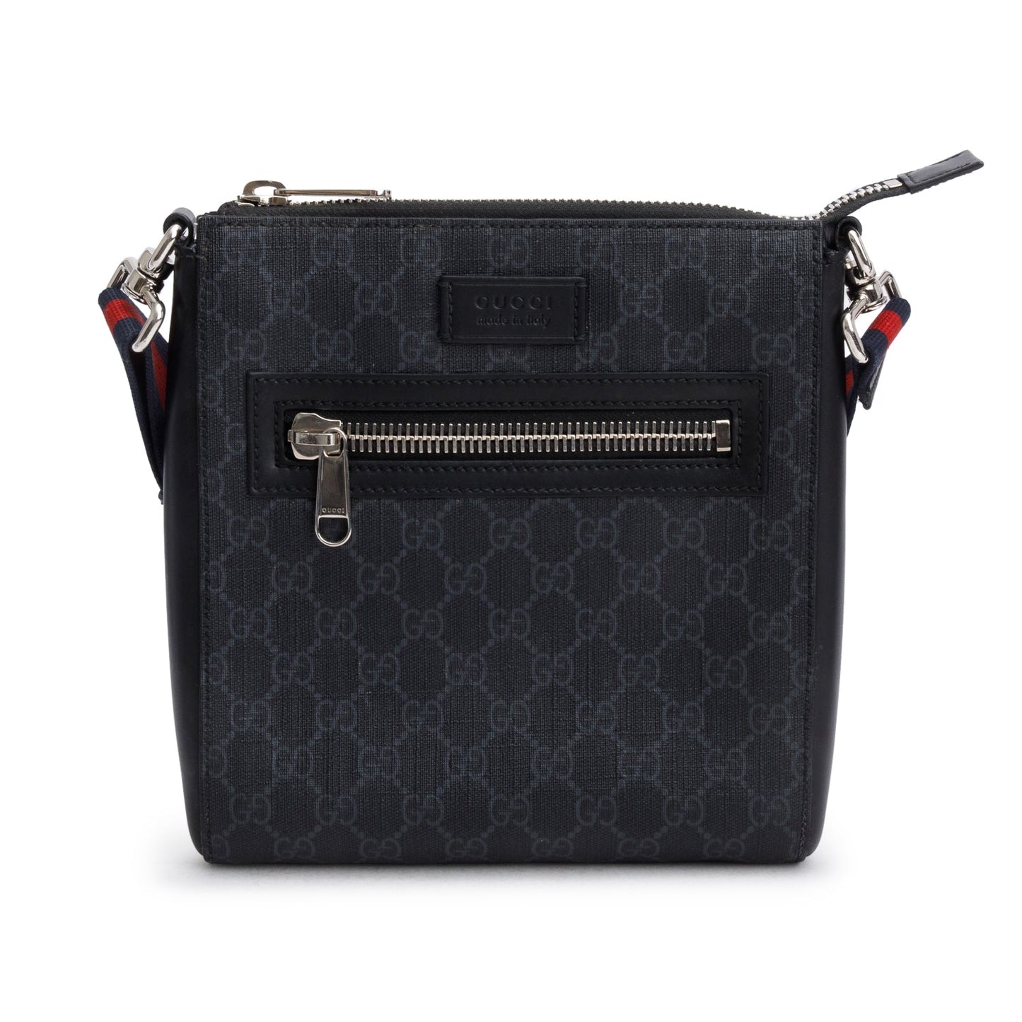 Gucci Black GG Supreme Small Messenger Bag