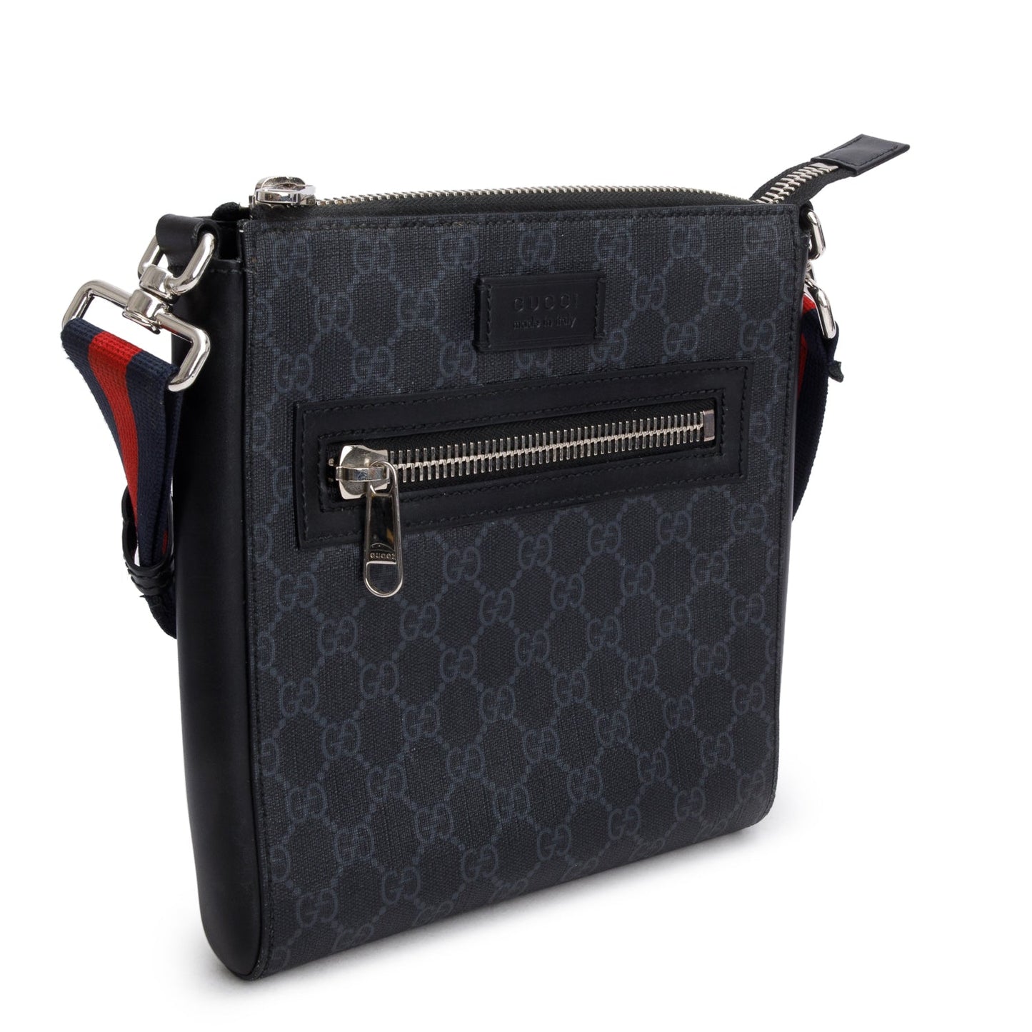 Gucci Black GG Supreme Small Messenger Bag
