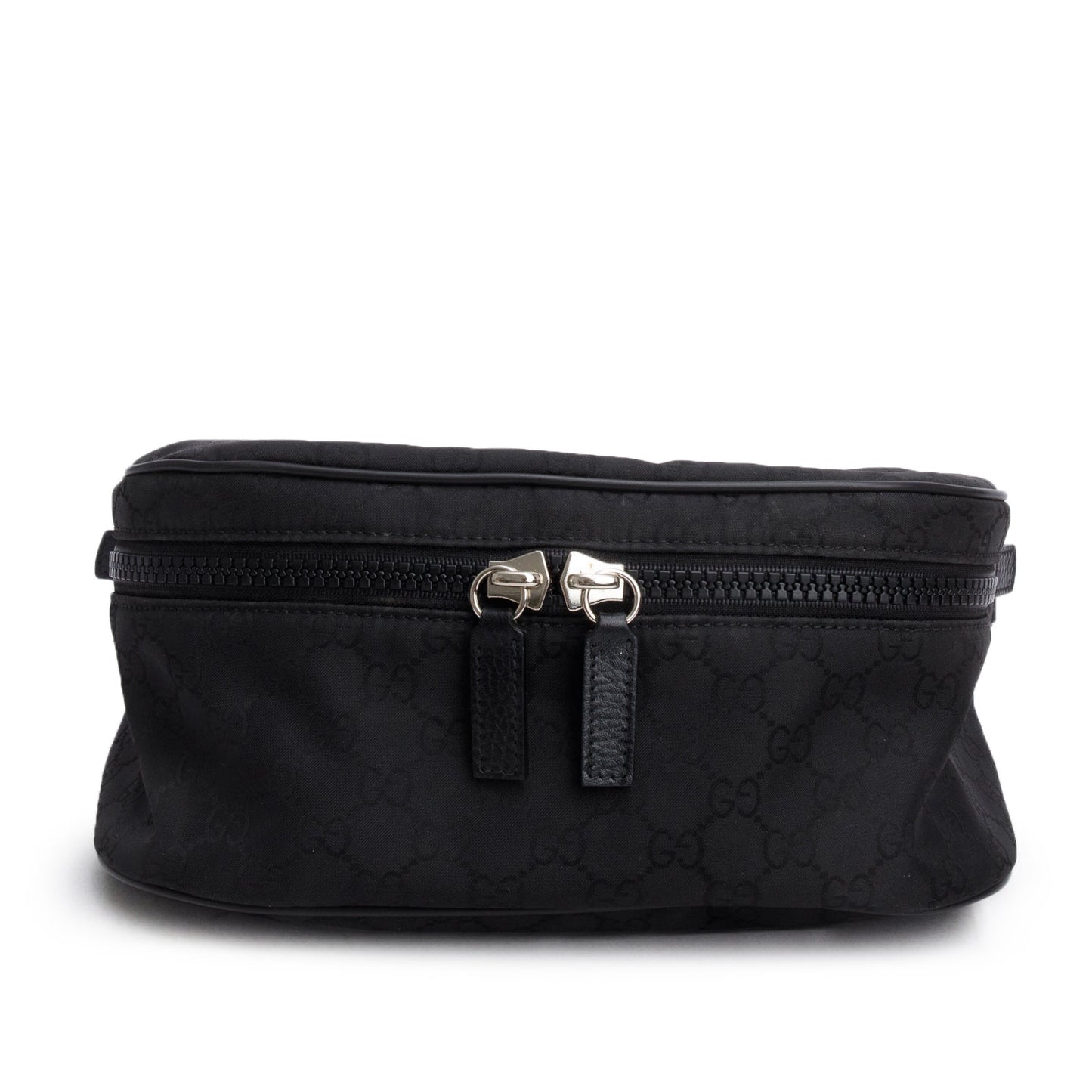 Gucci  Black GG Nylon Waist Pouch Belt Bag