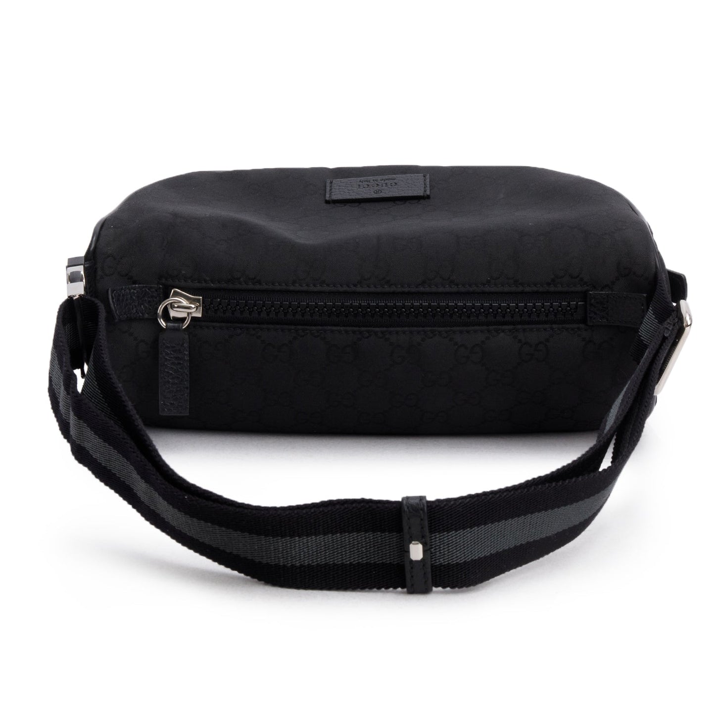 Gucci  Black GG Nylon Waist Pouch Belt Bag