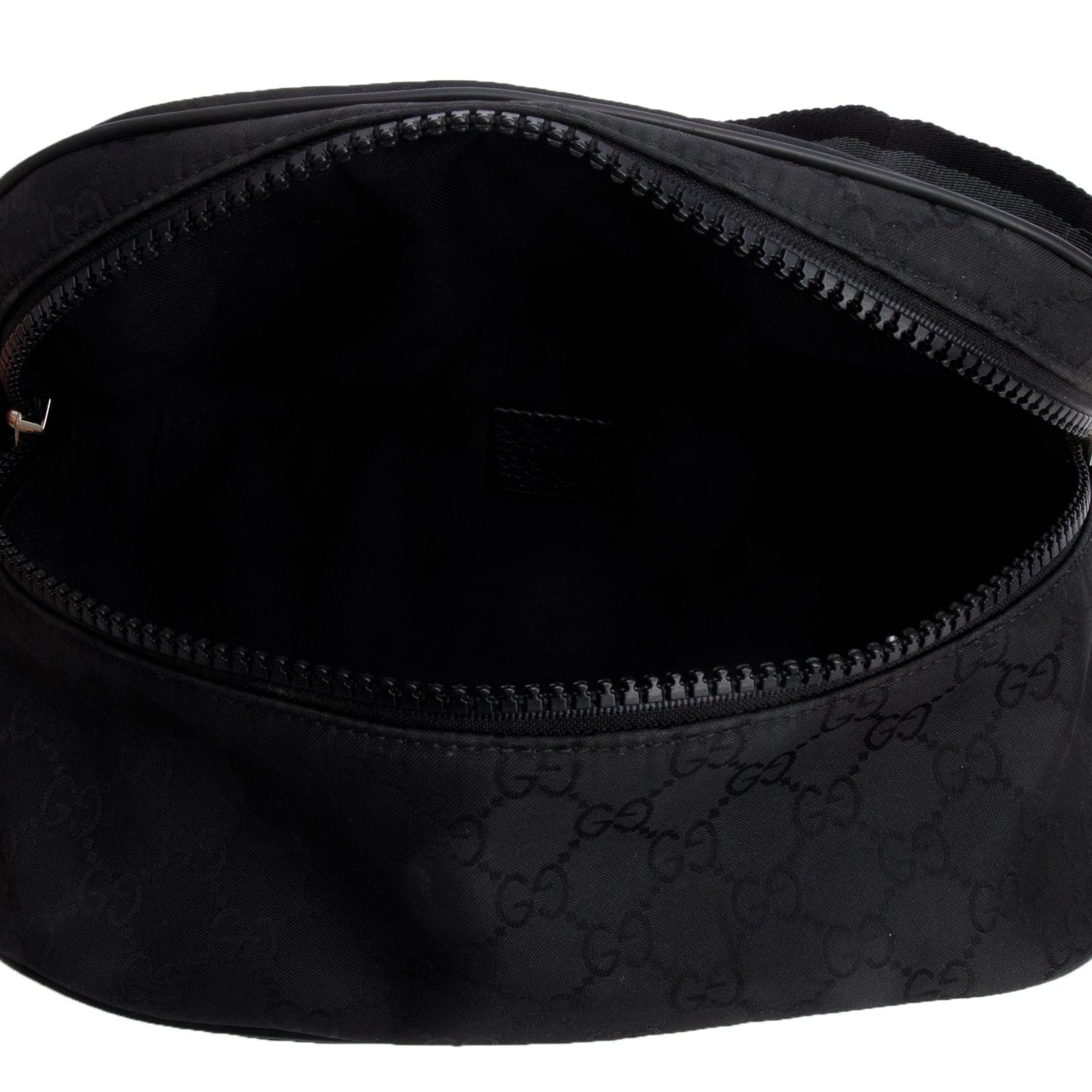 Gucci  Black GG Nylon Waist Pouch Belt Bag