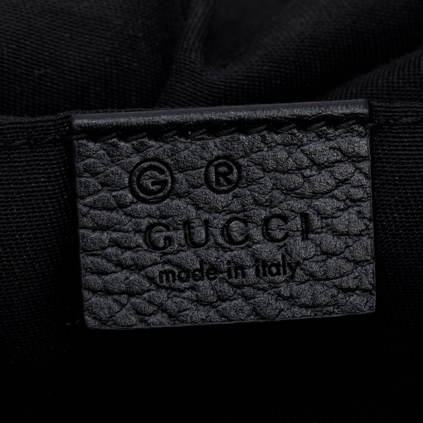 Gucci  Black GG Nylon Waist Pouch Belt Bag