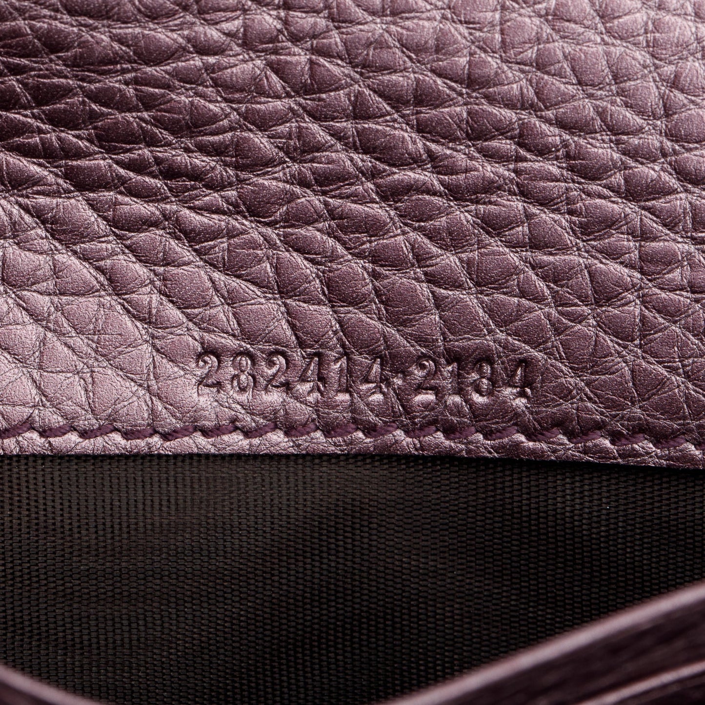 Gucci Metallic Purple Leather Soho Interlocking GG Logo Continental Flap Wallet
