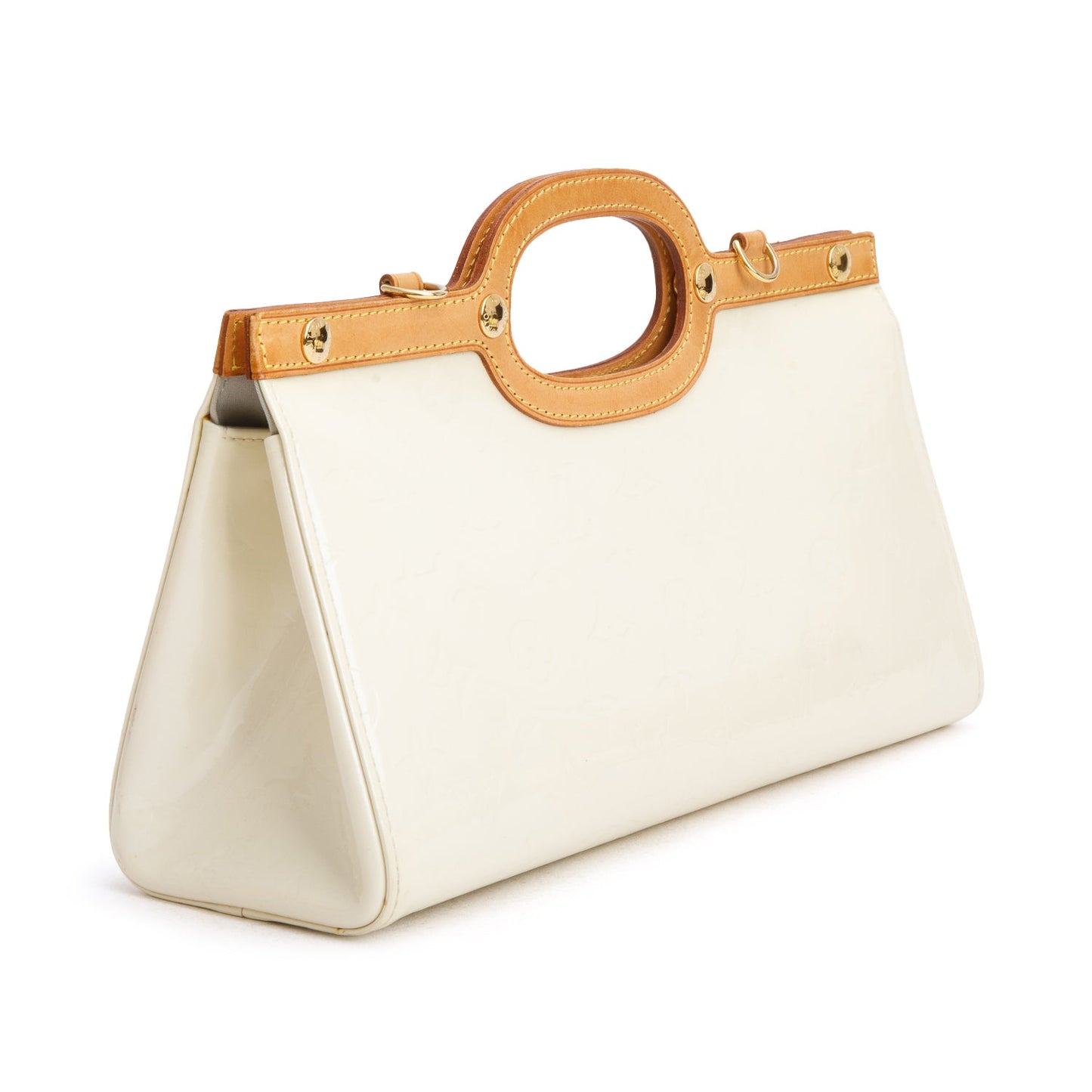 Louis Vuitton Neutral Monogram Vernis Roxbury