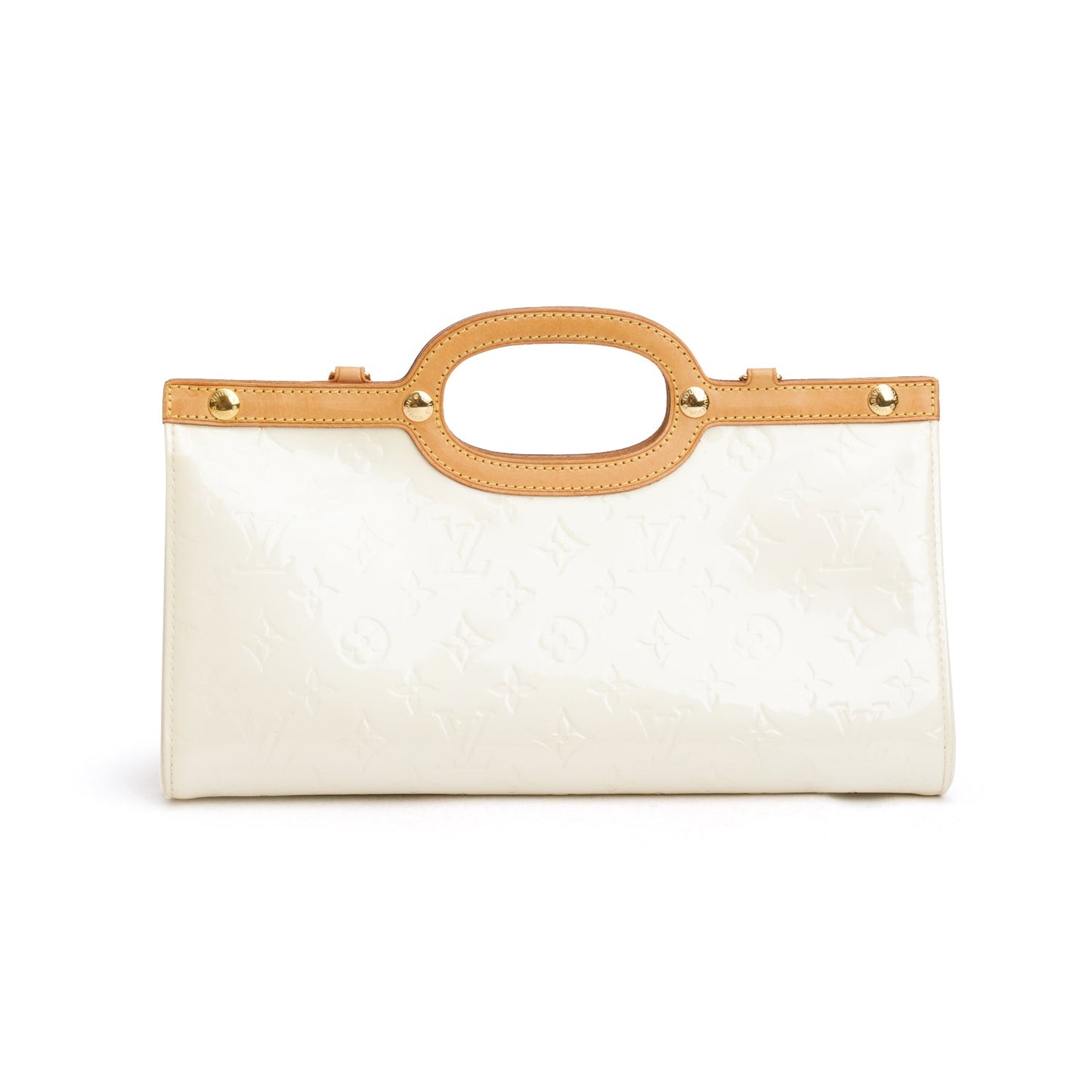 Louis Vuitton Neutral Monogram Vernis Roxbury