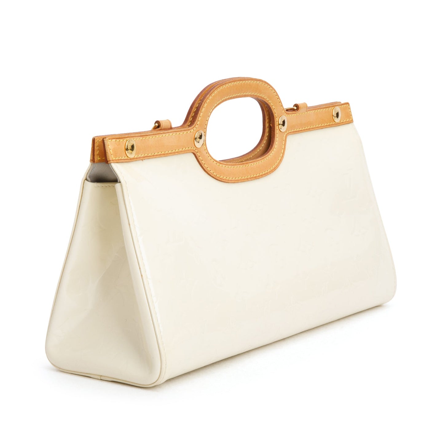 Louis Vuitton Neutral Monogram Vernis Roxbury