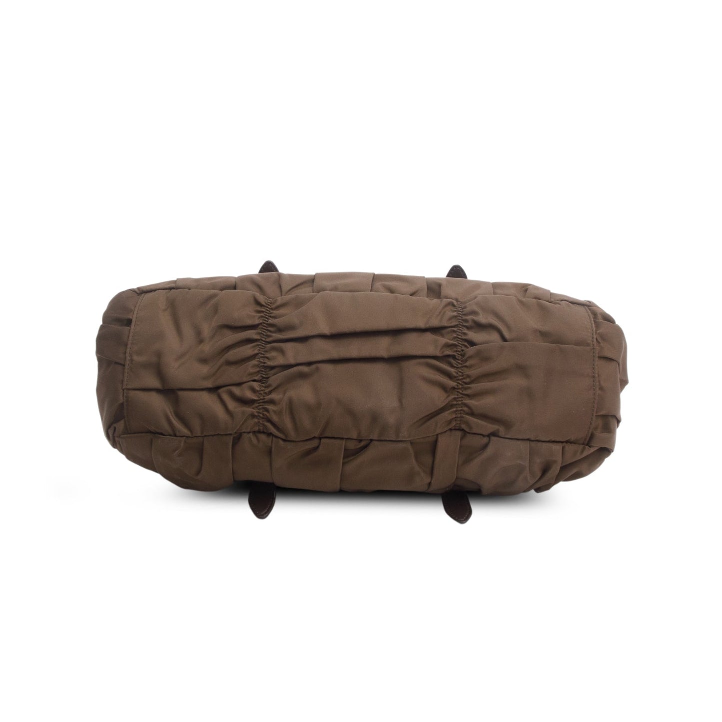 Prada Brown Tessuto Nylon Gaufre Shoulder Bag
