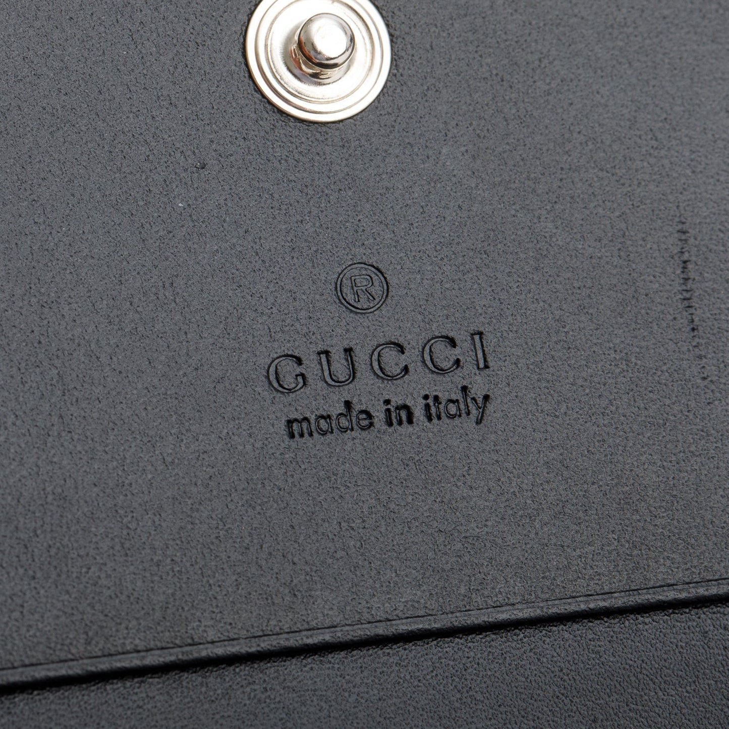 Gucci Black Guccissima Leather Bi-Fold Wallet