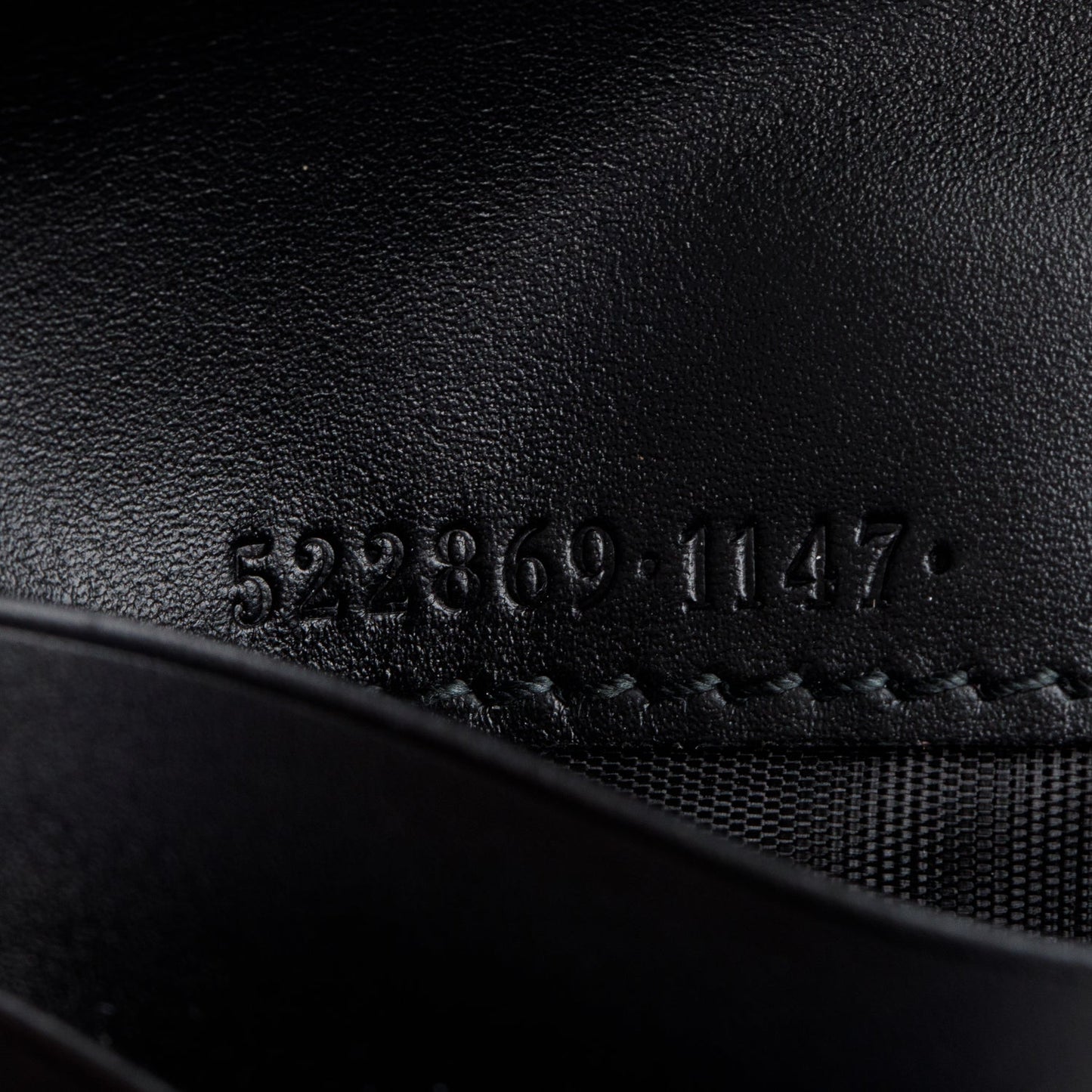 Gucci Black Guccissima Leather Bi-Fold Wallet