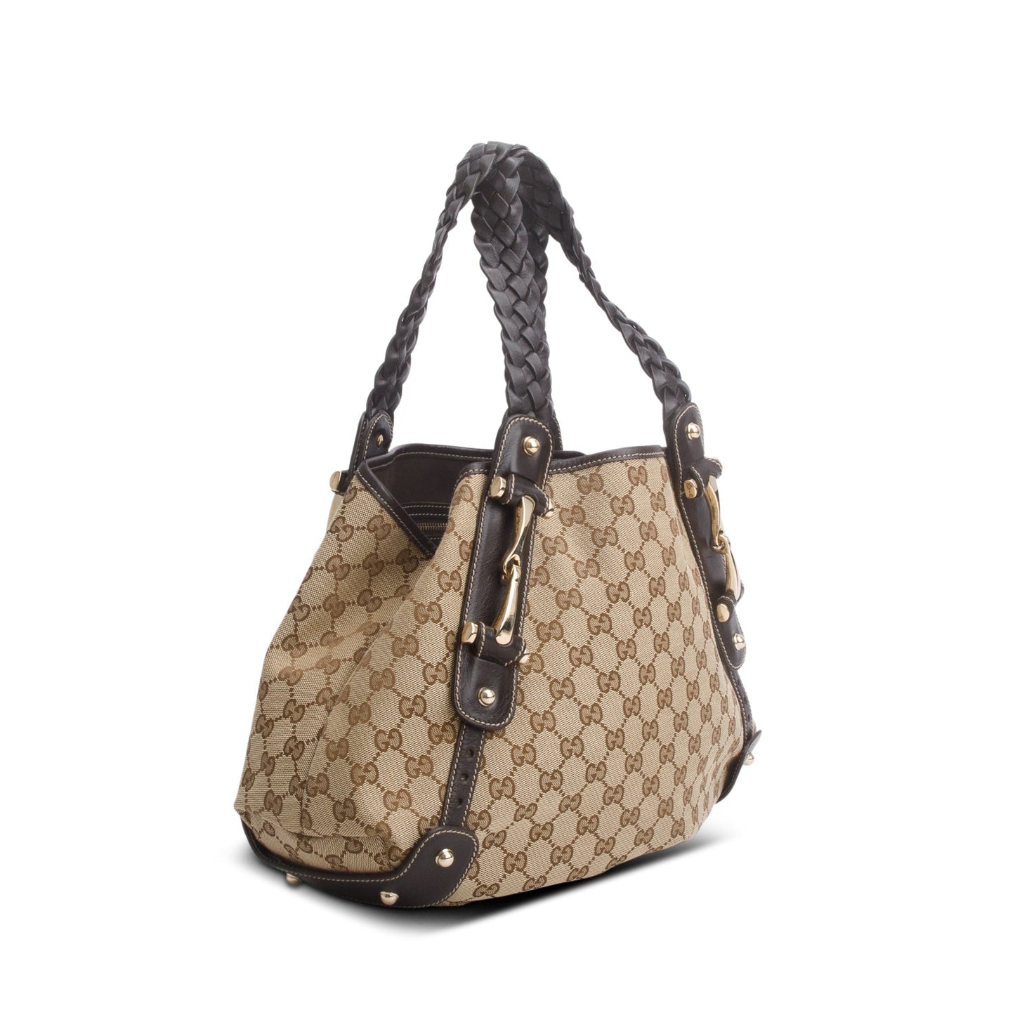 Gucci Brown Monogram Medium Pelham Shoulder Bag