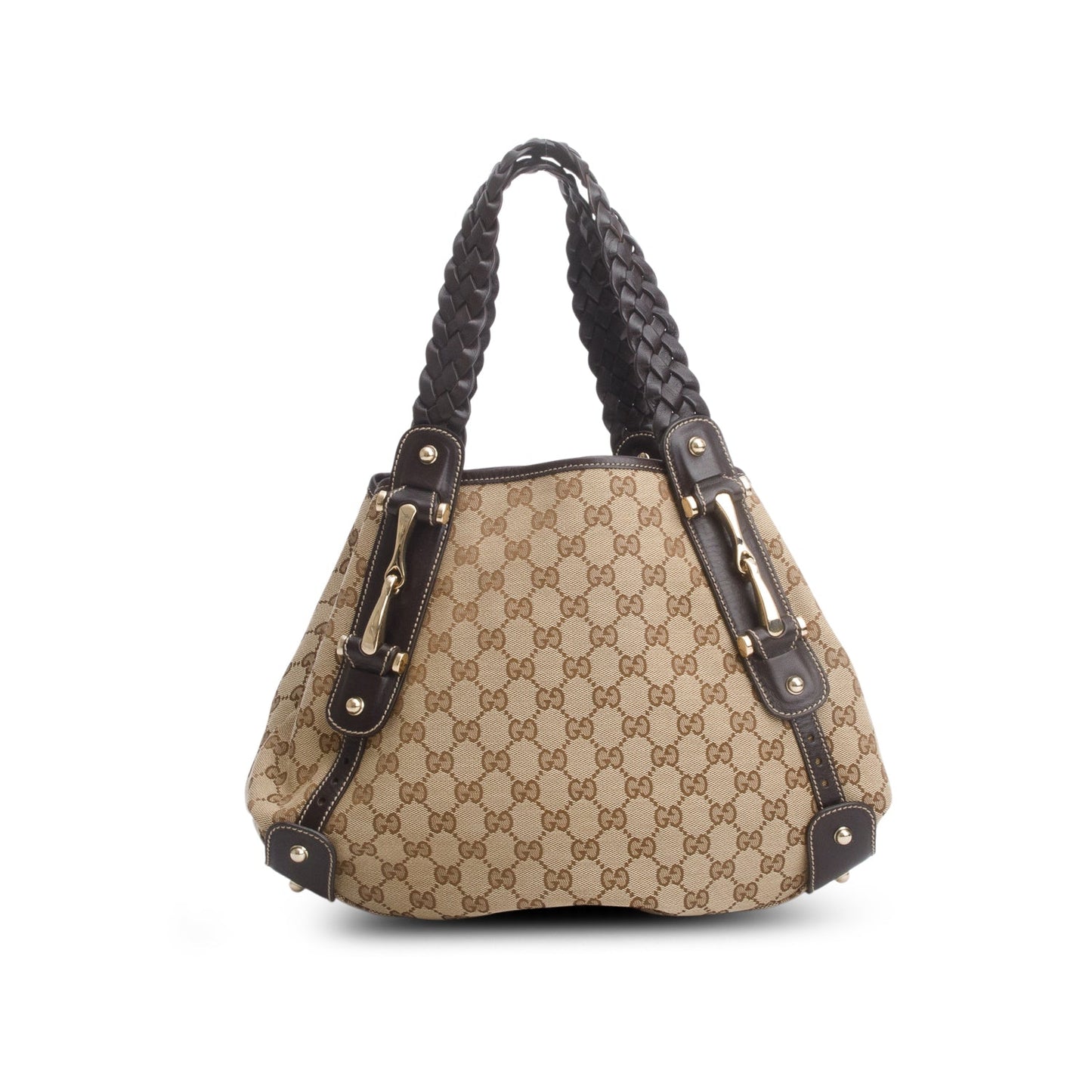 Gucci Brown Monogram Medium Pelham Shoulder Bag