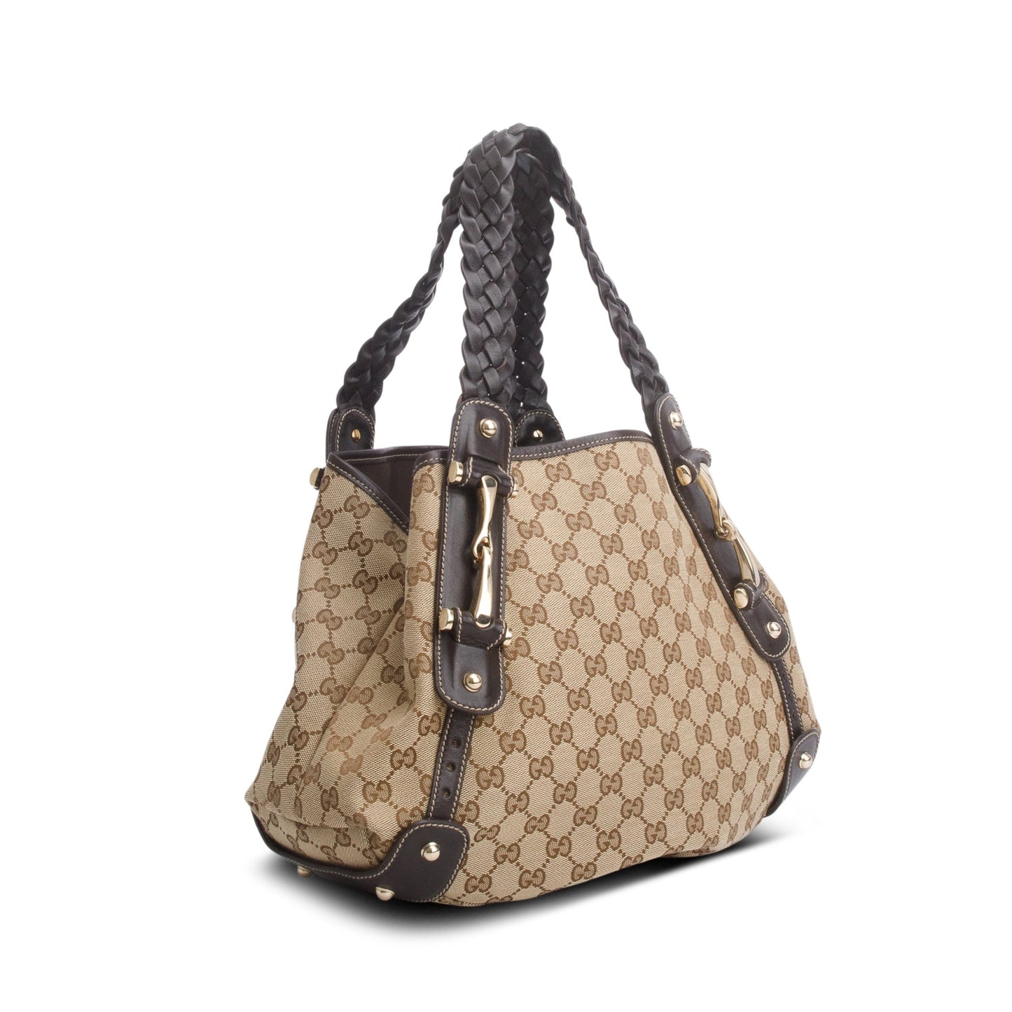 Gucci Brown Monogram Medium Pelham Shoulder Bag