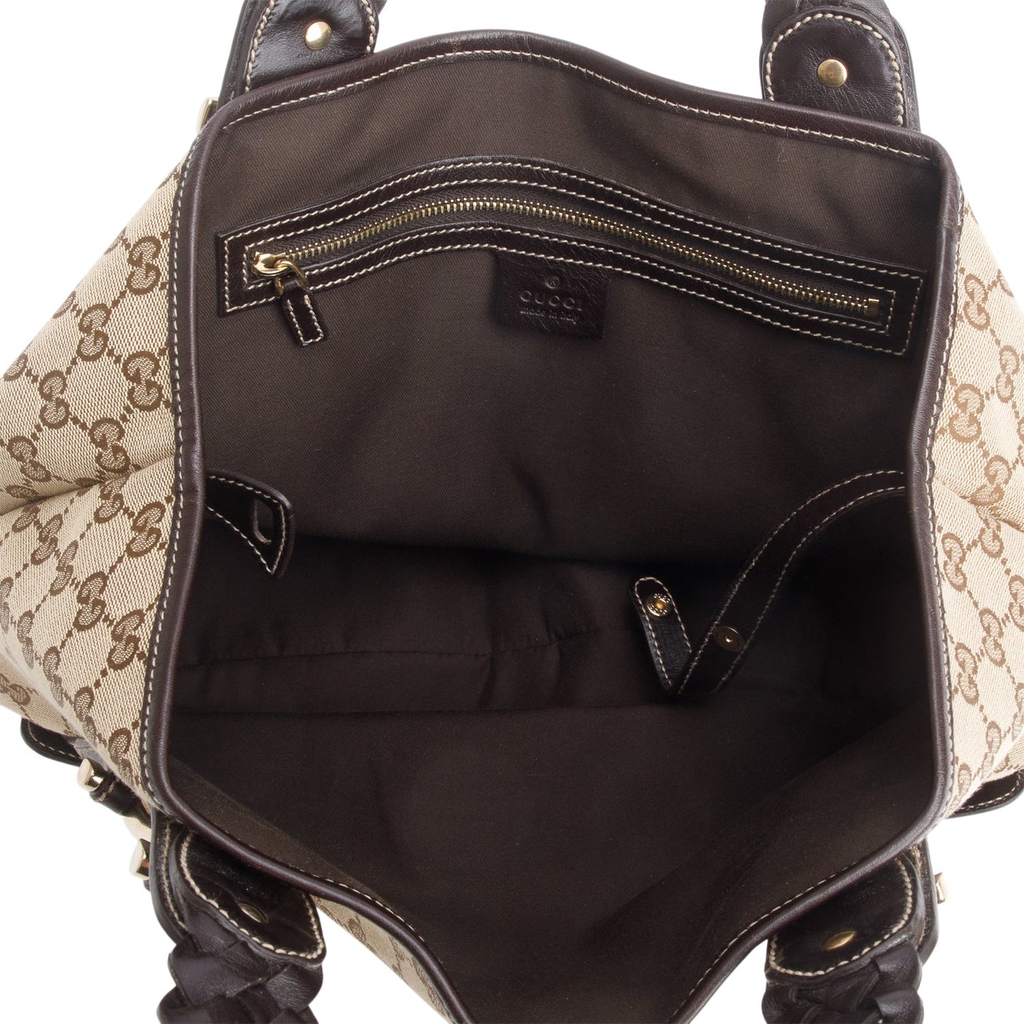 Gucci Brown Monogram Medium Pelham Shoulder Bag