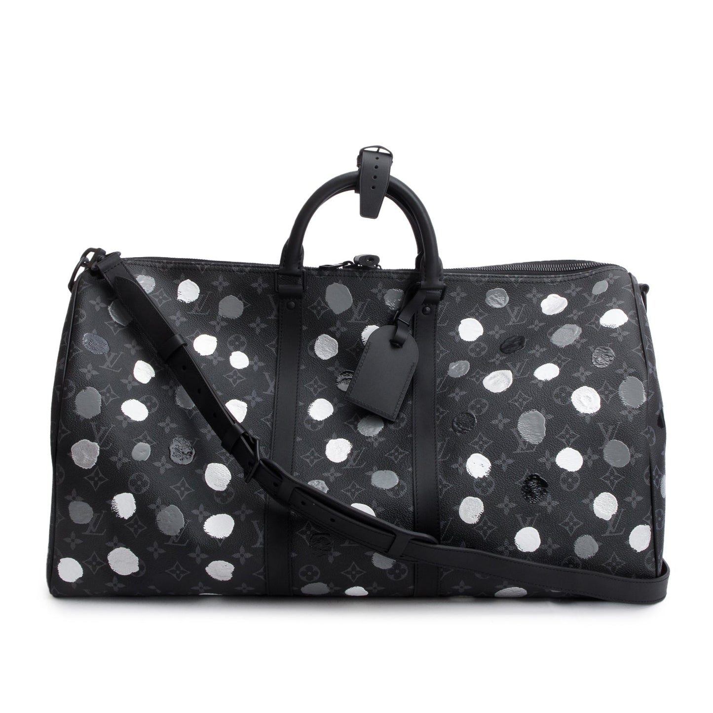 Louis Vuitton x Yayoi Kusama 2023 Monogram Eclipse Painted Dots Keepall Bandouliere 55