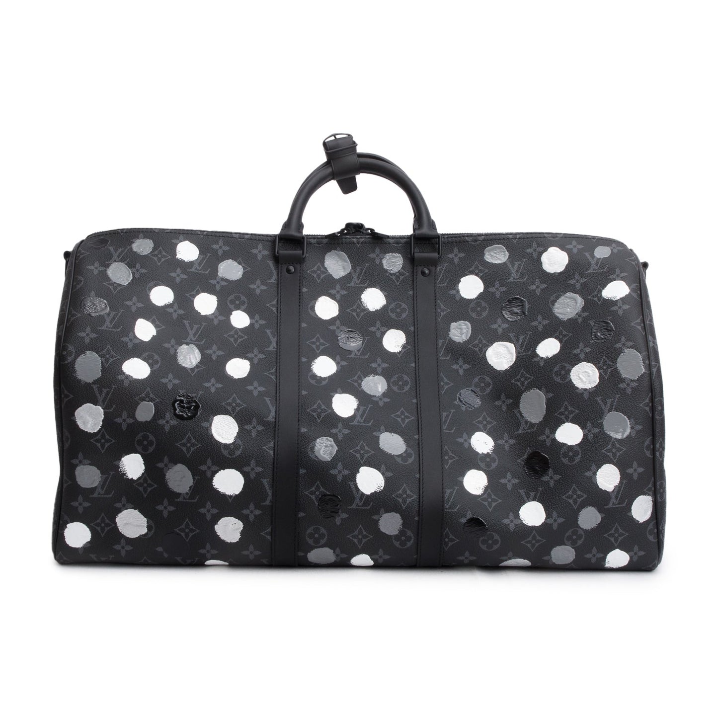 Louis Vuitton x Yayoi Kusama 2023 Monogram Eclipse Painted Dots Keepall Bandouliere 55