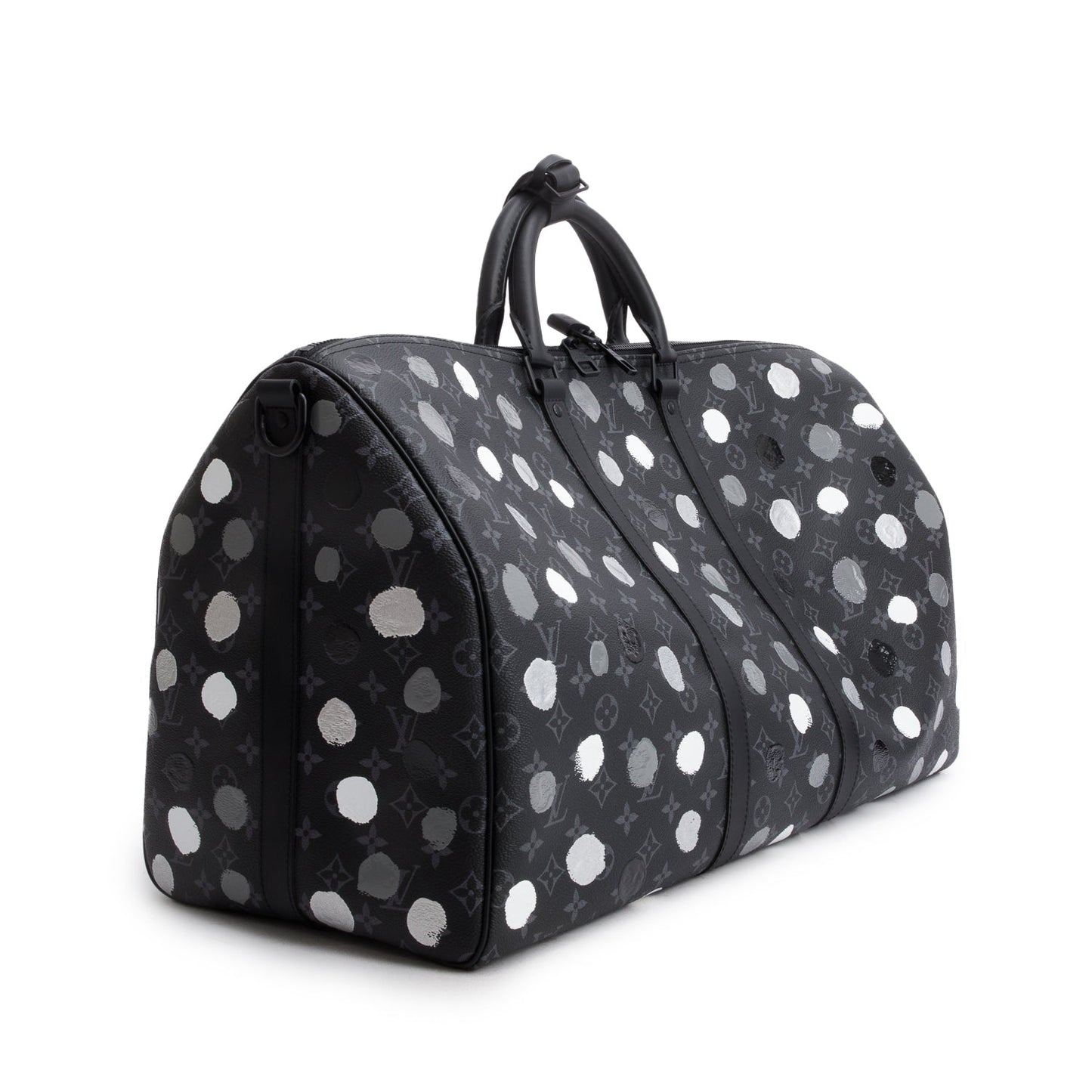 Louis Vuitton x Yayoi Kusama 2023 Monogram Eclipse Painted Dots Keepall Bandouliere 55