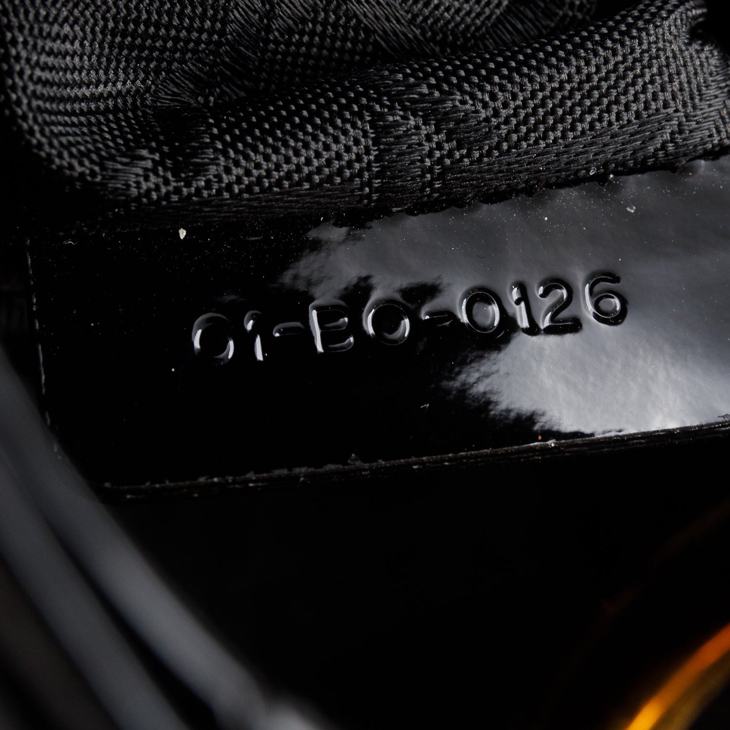 Christian Dior Black Cannage Patent Leather Mini Lady Dior Bag