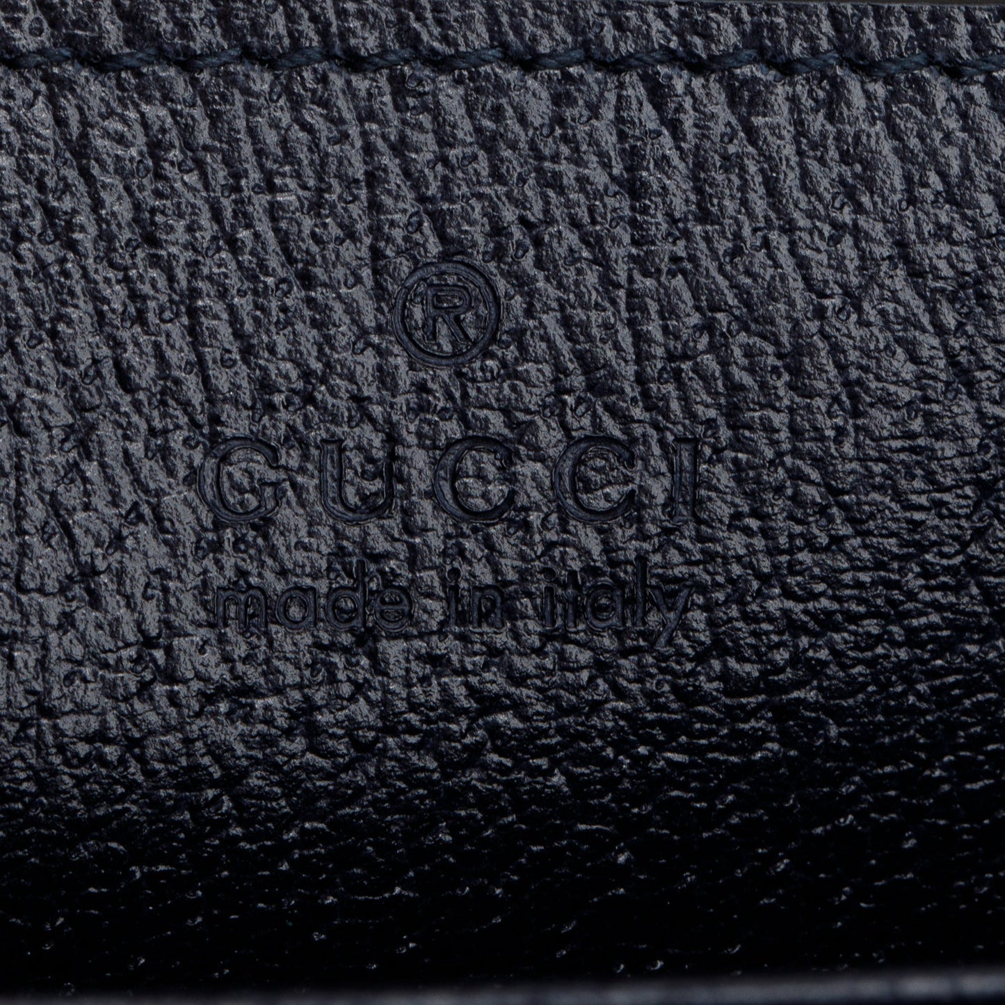 Gucci Black GG Supreme Monogram Textured Calfskin Web Medium Ophidia Chain Shoulder Bag