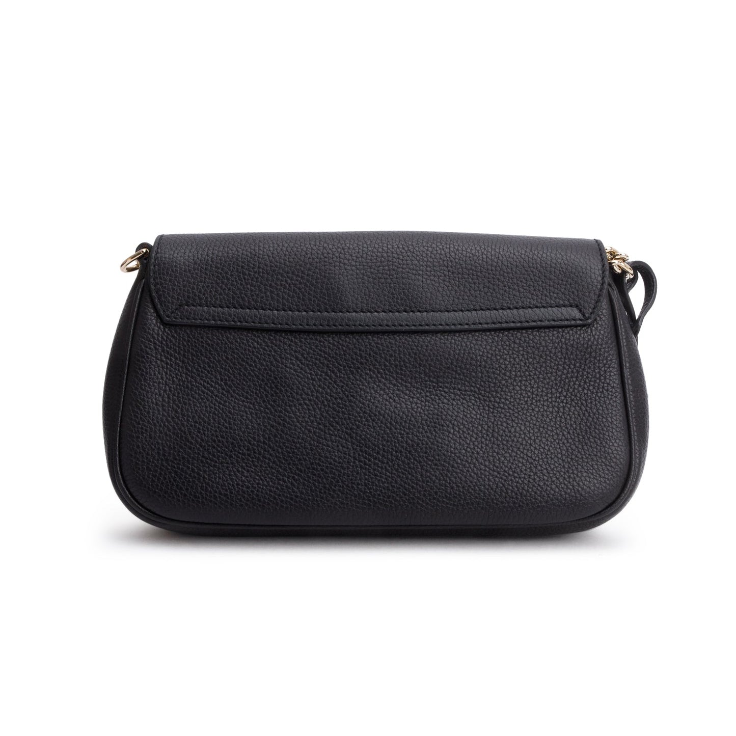Gucci Black Pebbled Calfskin Medium Soho Chain Crossbody Bag