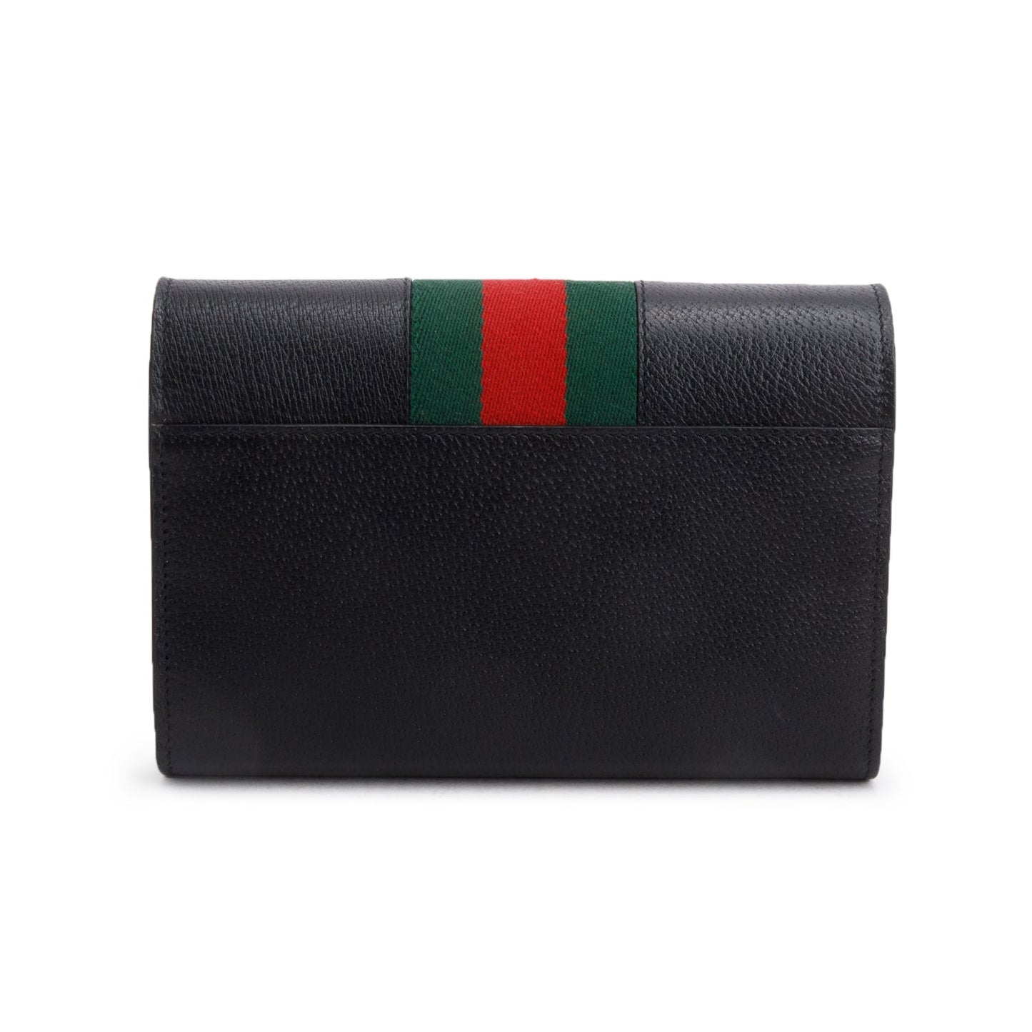 Gucci Black Calfskin Web Mini Dionysus Wallet on Chain
