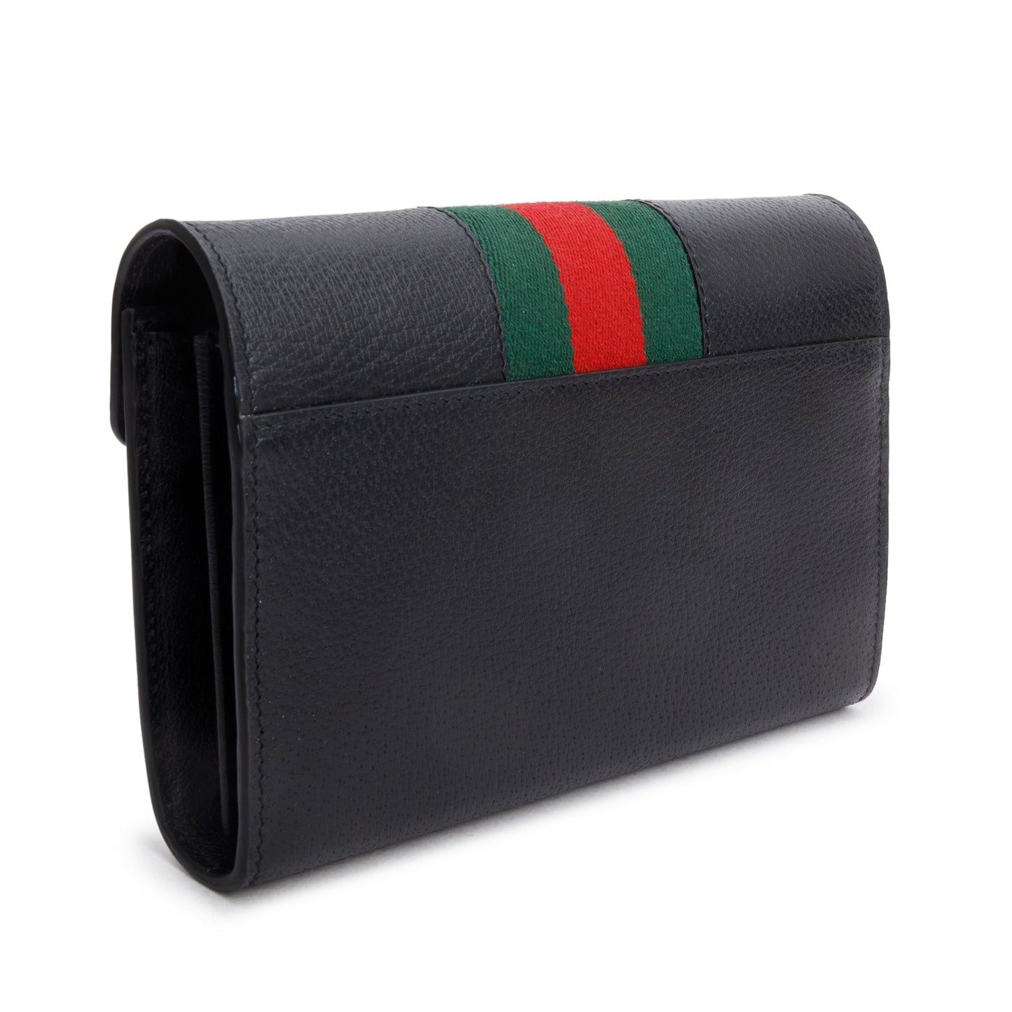 Gucci Black Calfskin Web Mini Dionysus Wallet on Chain