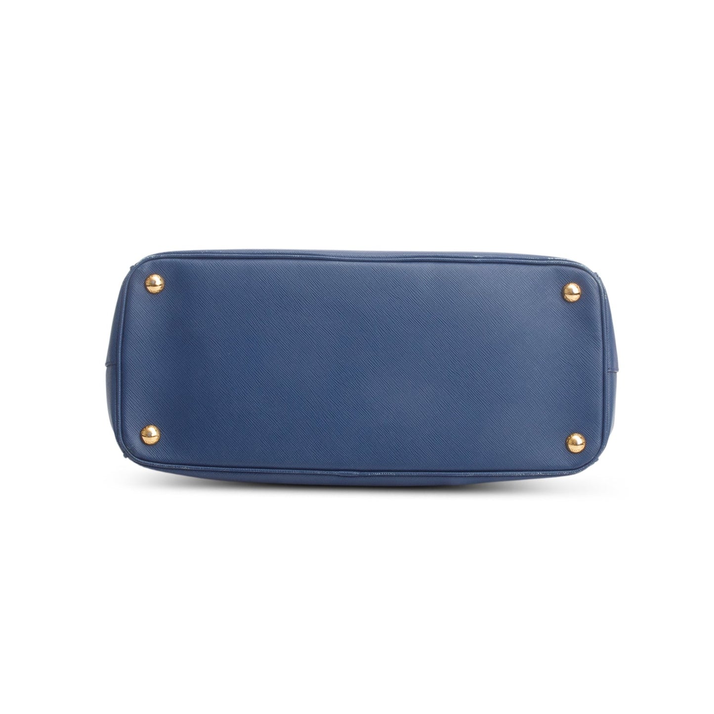 Prada Blue Saffiano Lux Medium Double Zip Galleria Tote