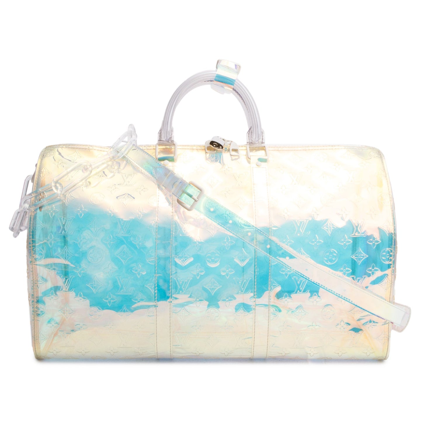 Louis Vuitton Iridescent Prism PCV Monogram Keepall Bandouliere 50