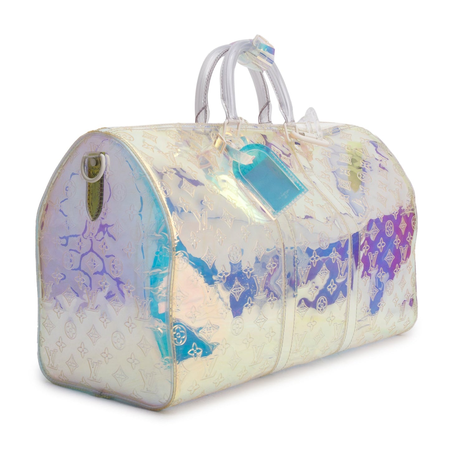 Louis Vuitton Iridescent Prism PCV Monogram Keepall Bandouliere 50