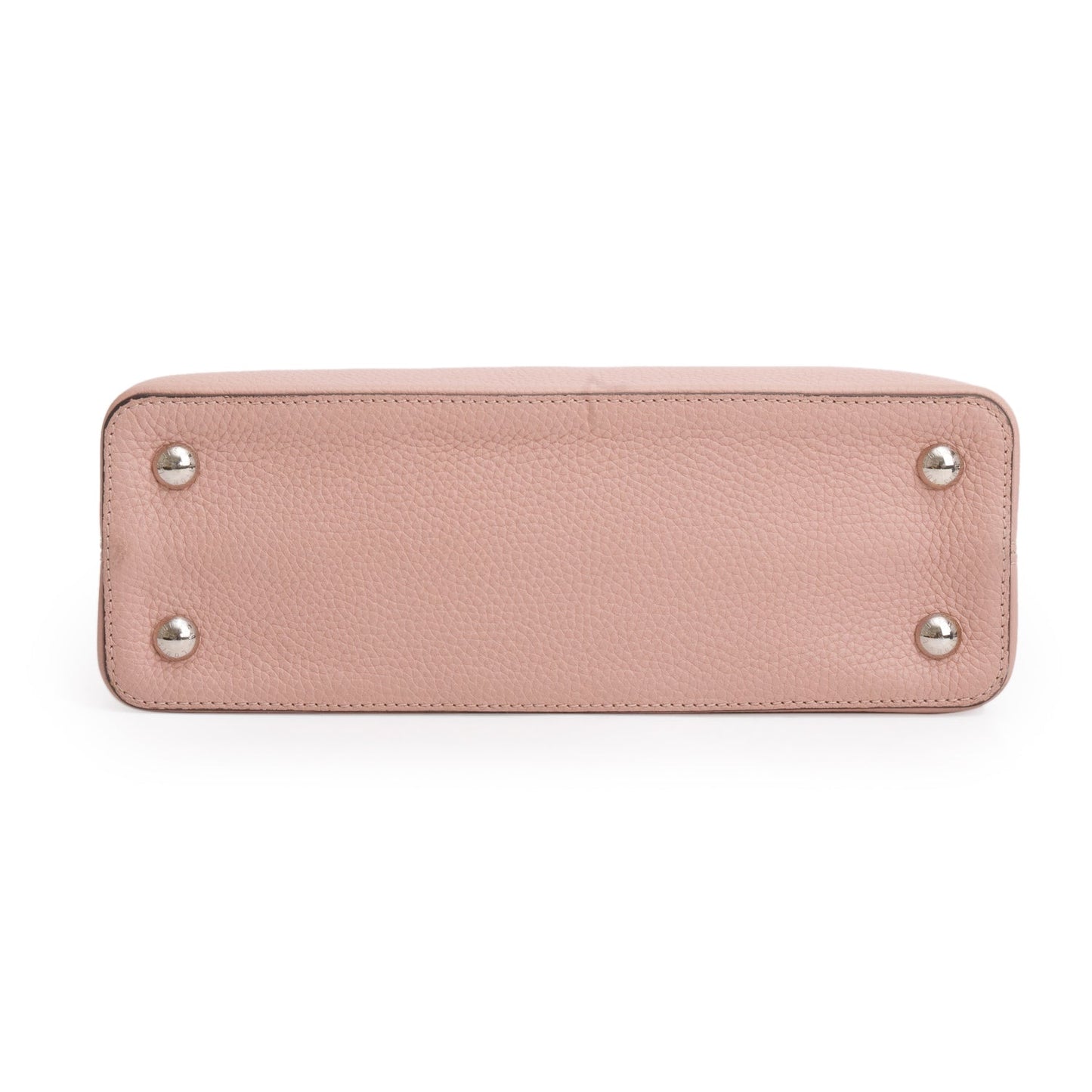 Louis Vuitton Python Trimmed Pink Taurillon Capucines MM
