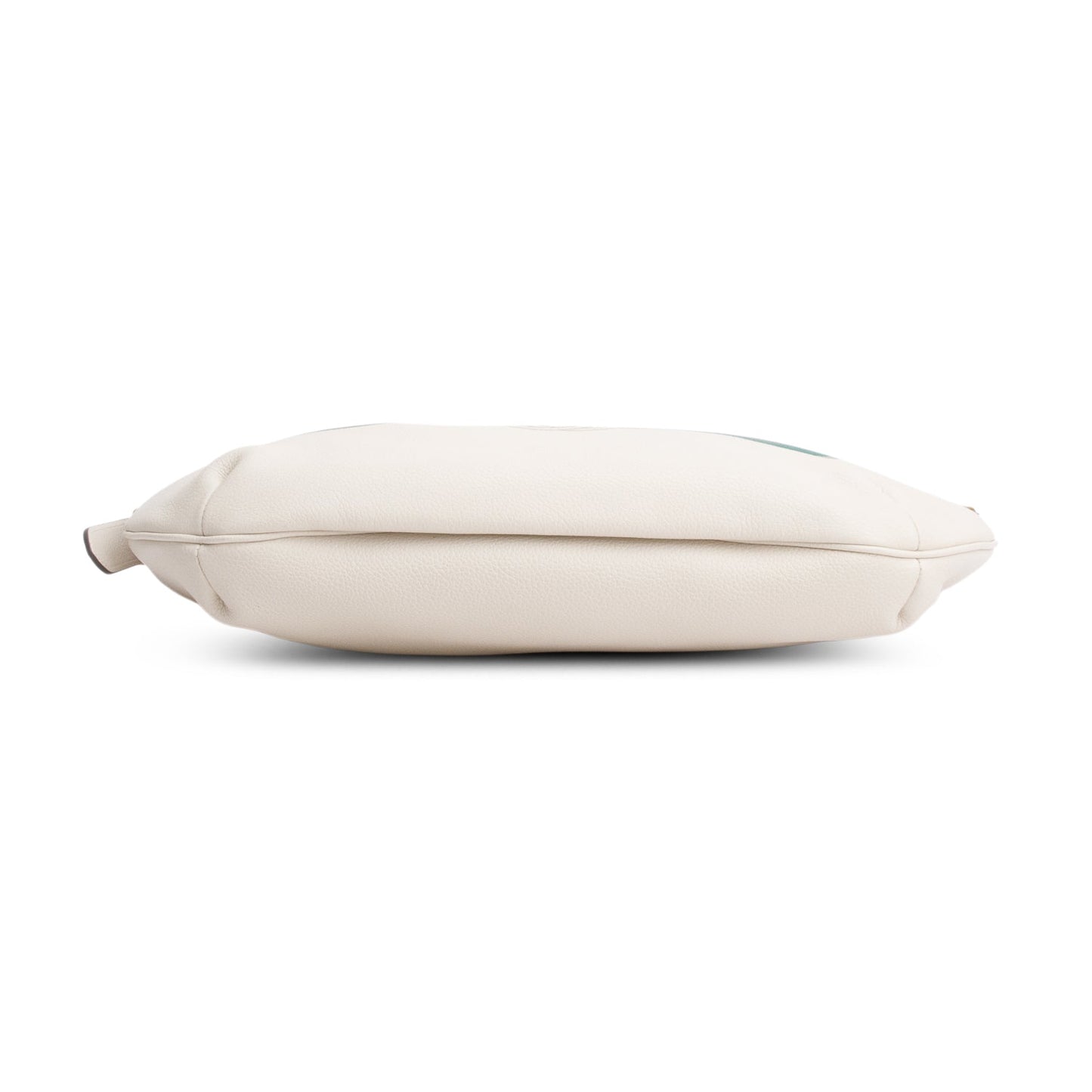 Gucci Cream Grained Calfskin Logo Half Moon Hobo
