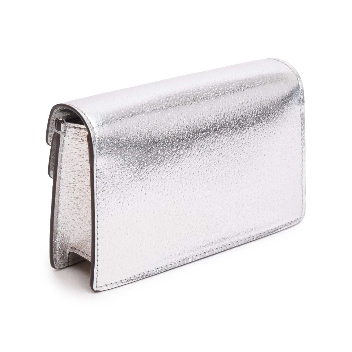 Gucci Dionysus Silver Calfskin Leather Dionysus Super Mini Bag