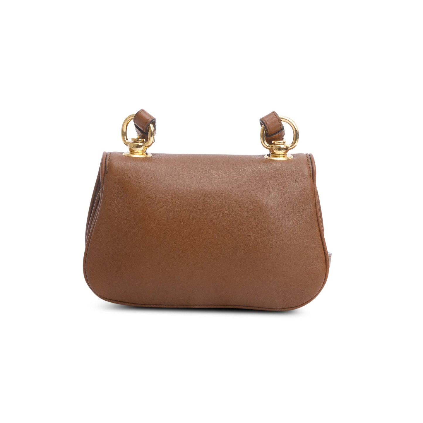 Gucci Brown Roxy Calfskin Web Mini Blondie Shoulder Bag