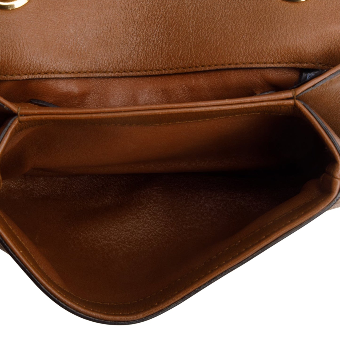 Gucci Brown Roxy Calfskin Web Mini Blondie Shoulder Bag