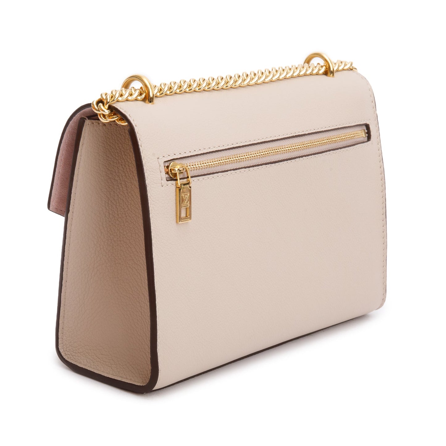 Louis Vuitton 2023 Greige Soft Calf Leather MyLockMe Chain Bag