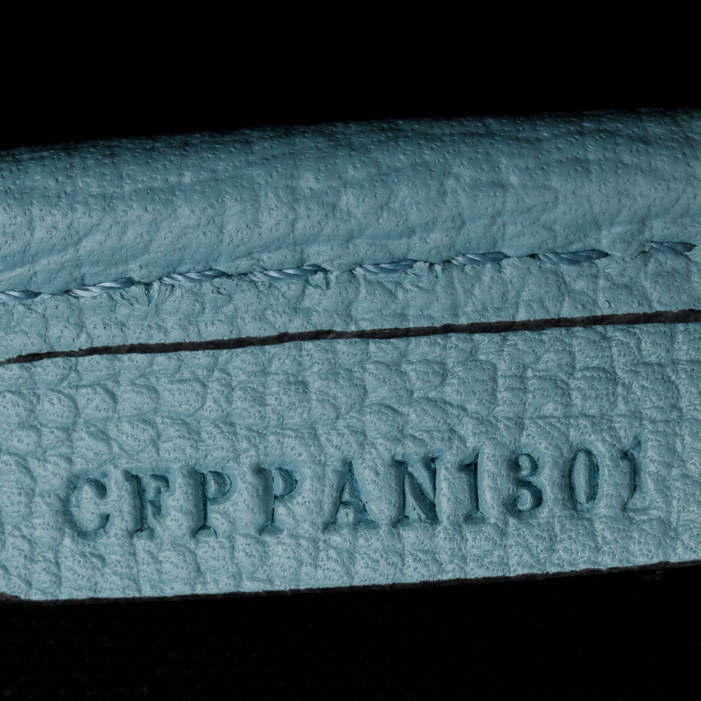 Burberry Teal Grainy Calfskin Leather House Check Medium Banner Tote