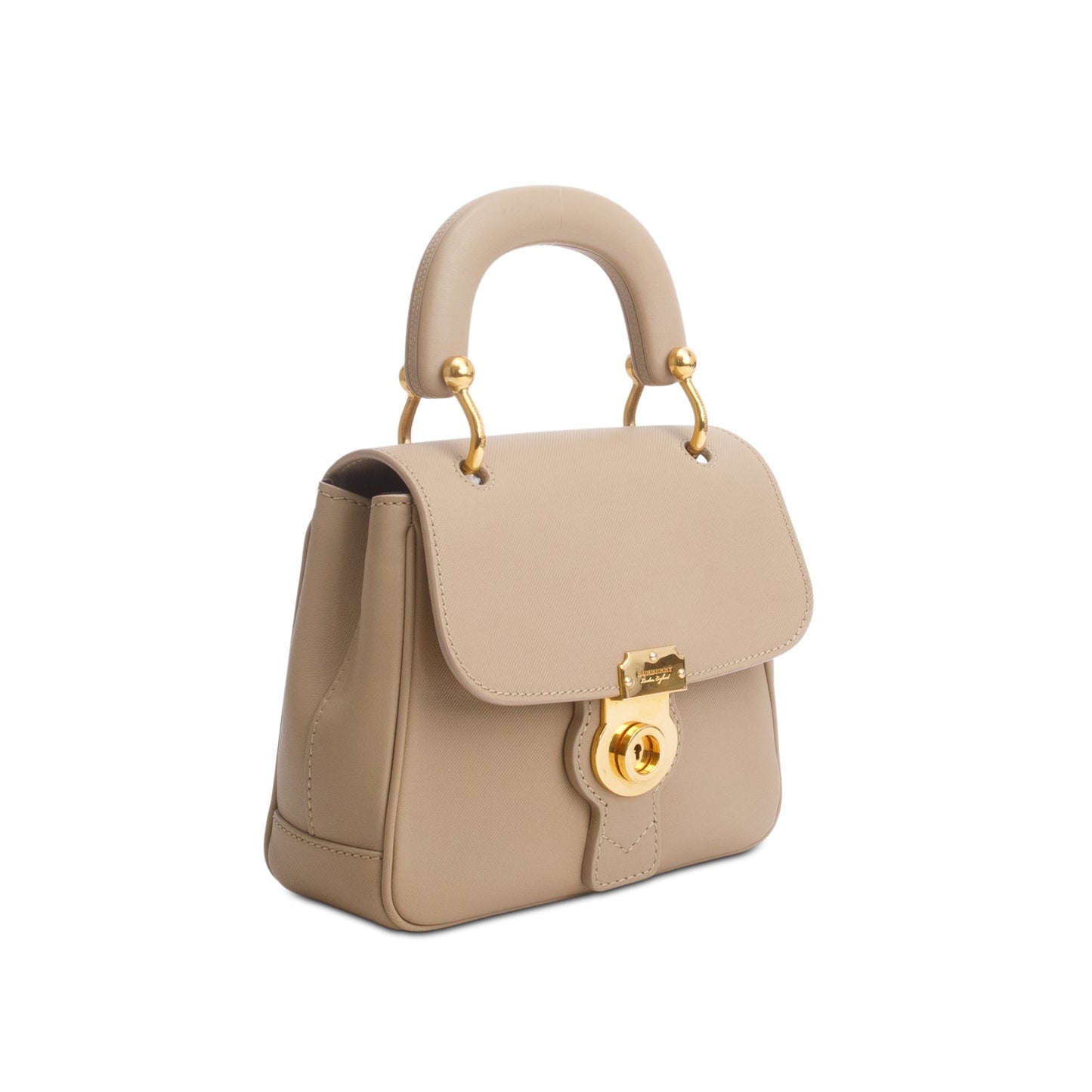 Burberry Brown Trench Calfskin Small DK88 Top Handle Bag