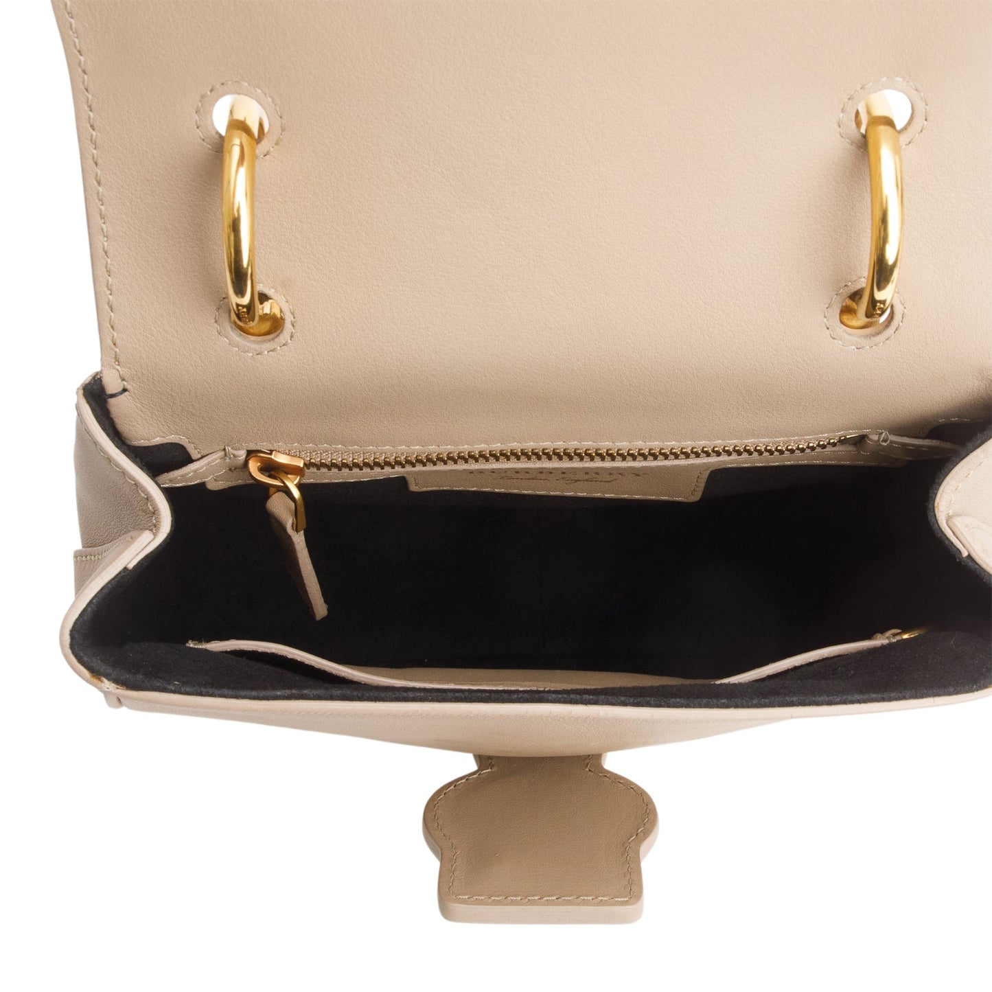 Burberry Brown Trench Calfskin Small DK88 Top Handle Bag