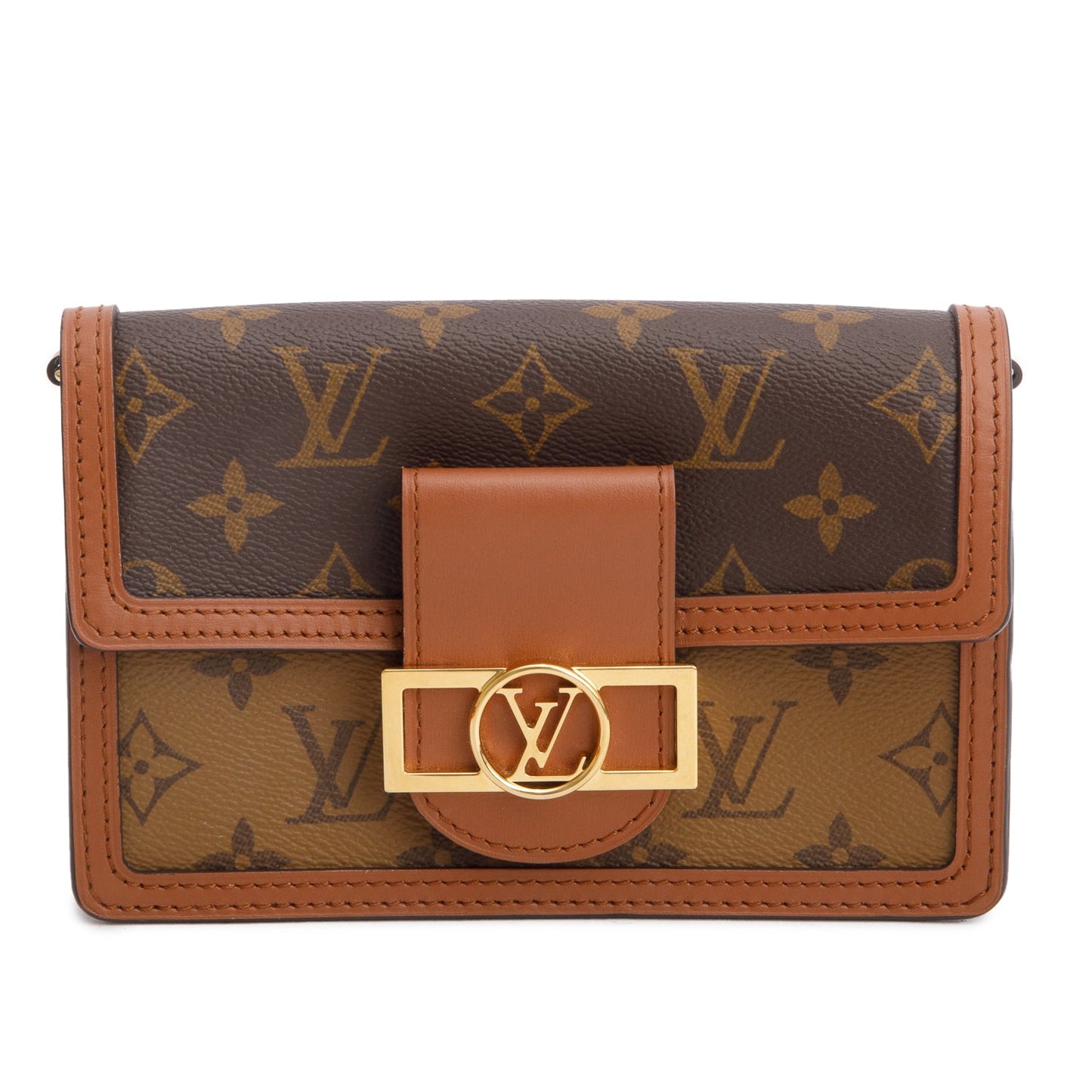 Louis Vuitton Reverse Monogram Dauphine Chain Wallet