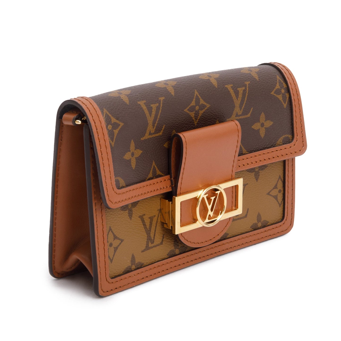 Louis Vuitton Reverse Monogram Dauphine Chain Wallet