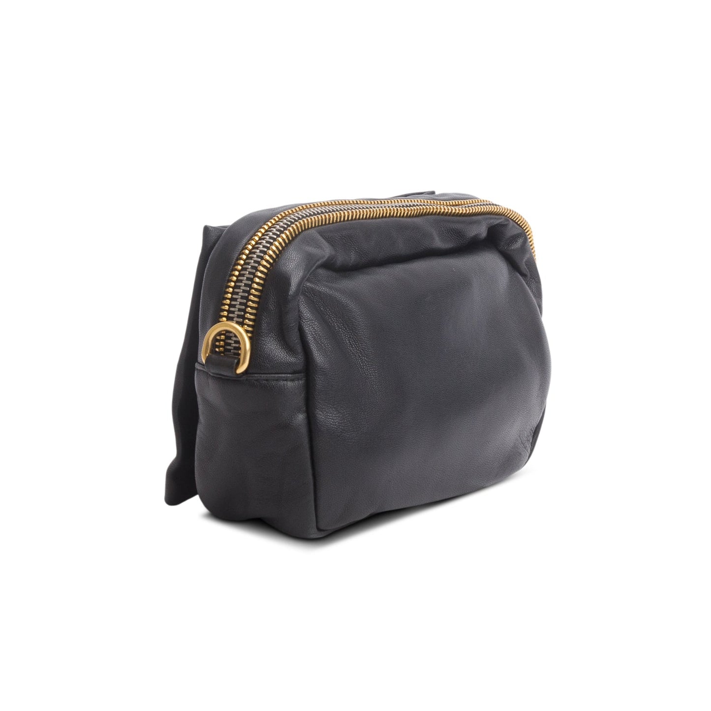 Prada Black Nappa Fiocco Bow Crossbody Clutch