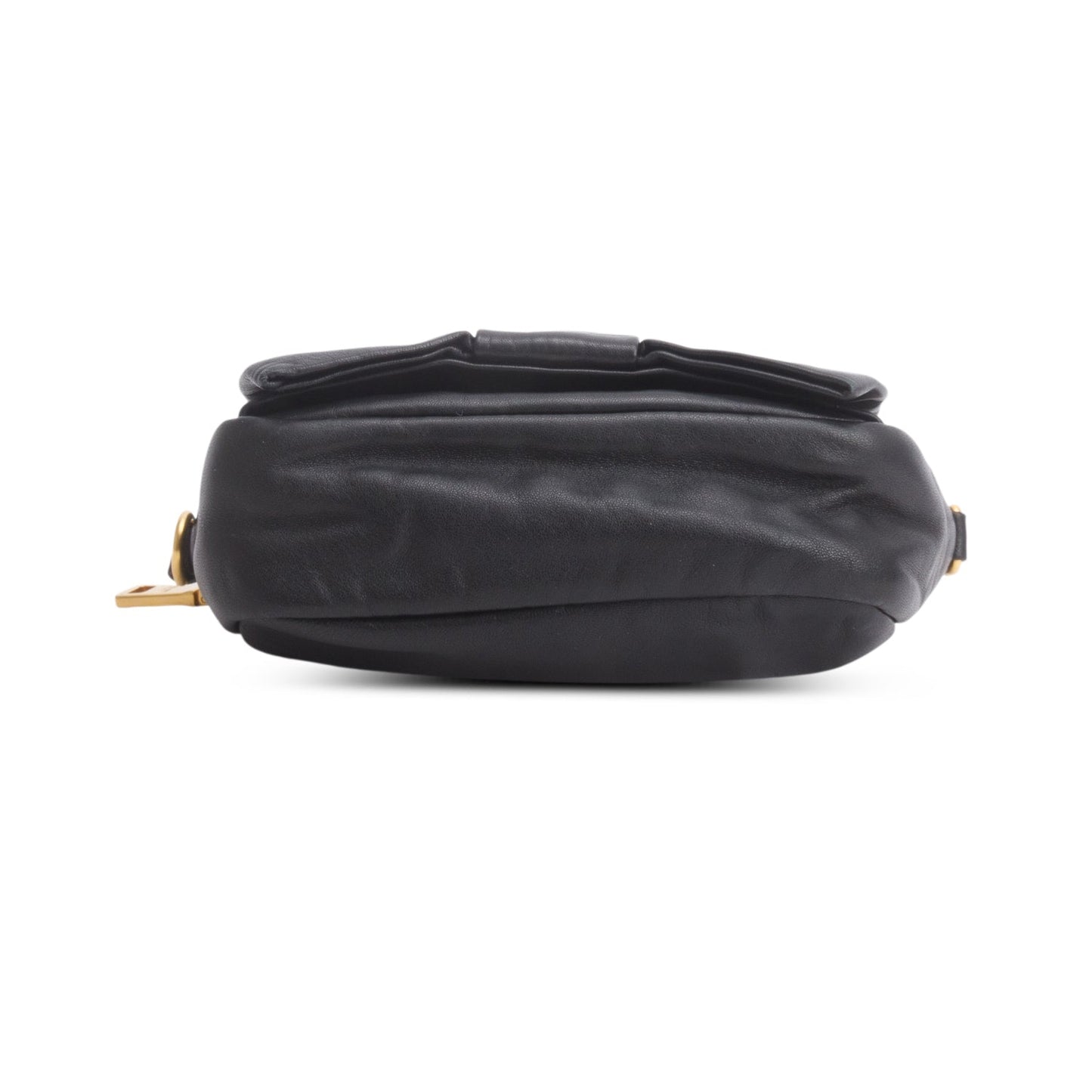 Prada Black Nappa Fiocco Bow Crossbody Clutch