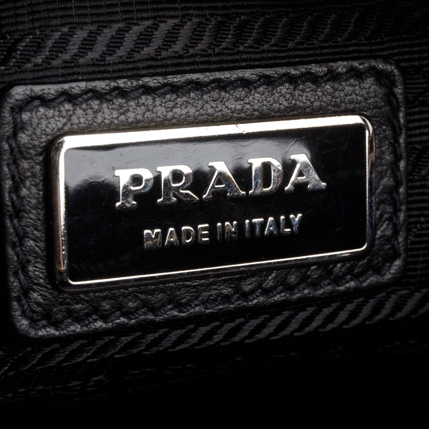Prada Black Nappa Fiocco Bow Crossbody Clutch