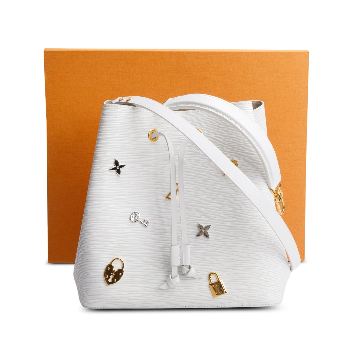 Louis Vuitton White Epi Leather Love Lock Neonoe MM