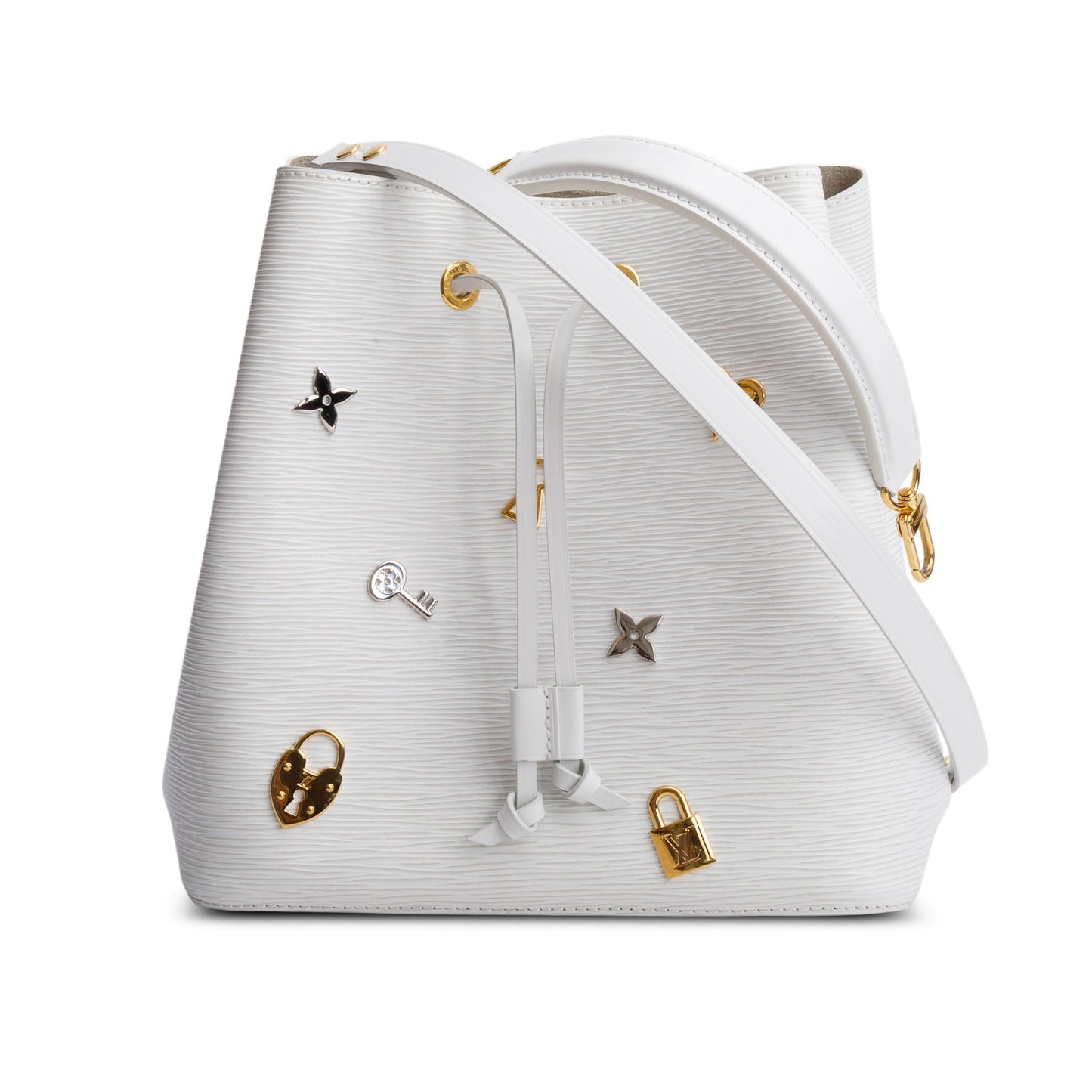 Louis Vuitton White Epi Leather Love Lock Neonoe MM