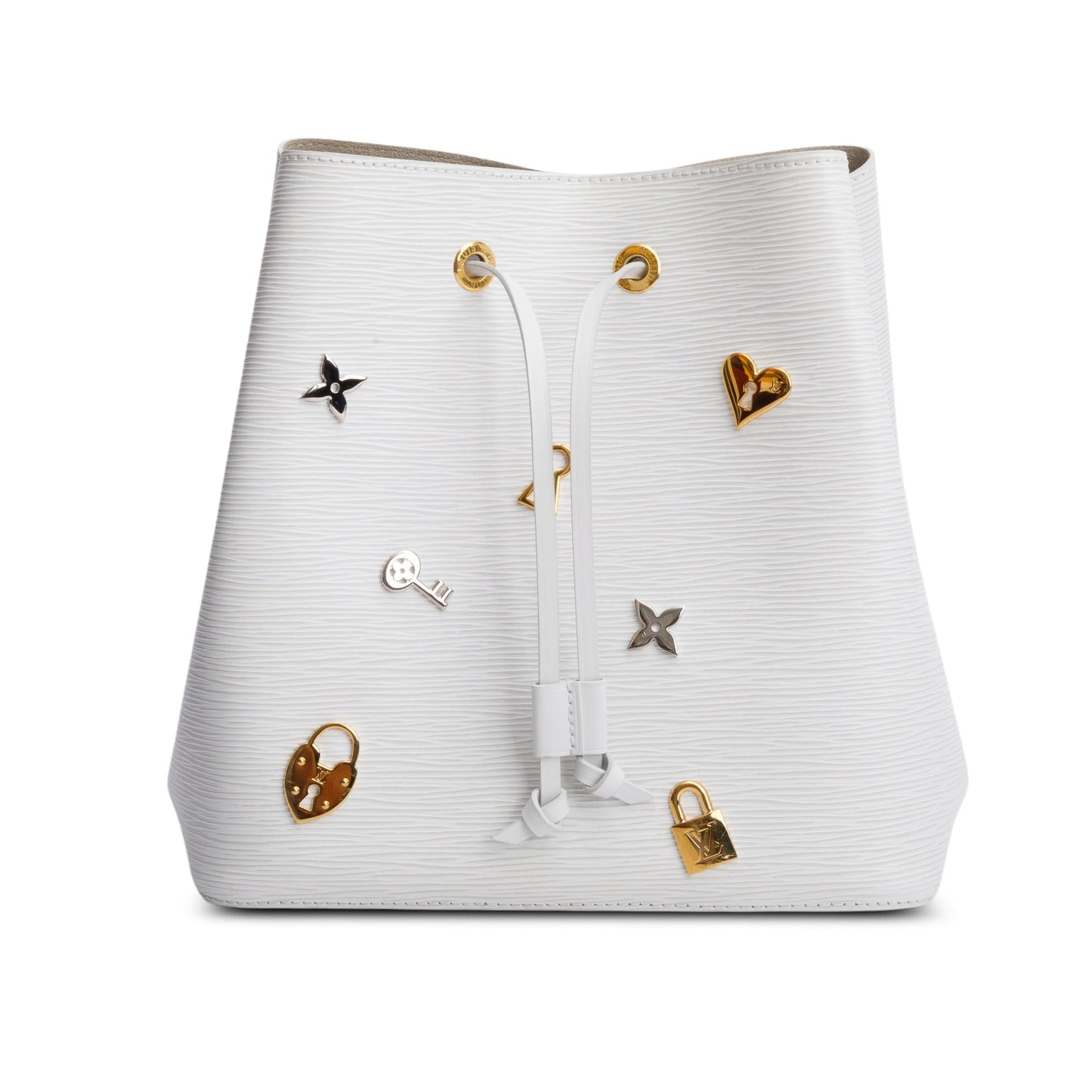 Louis Vuitton White Epi Leather Love Lock Neonoe MM