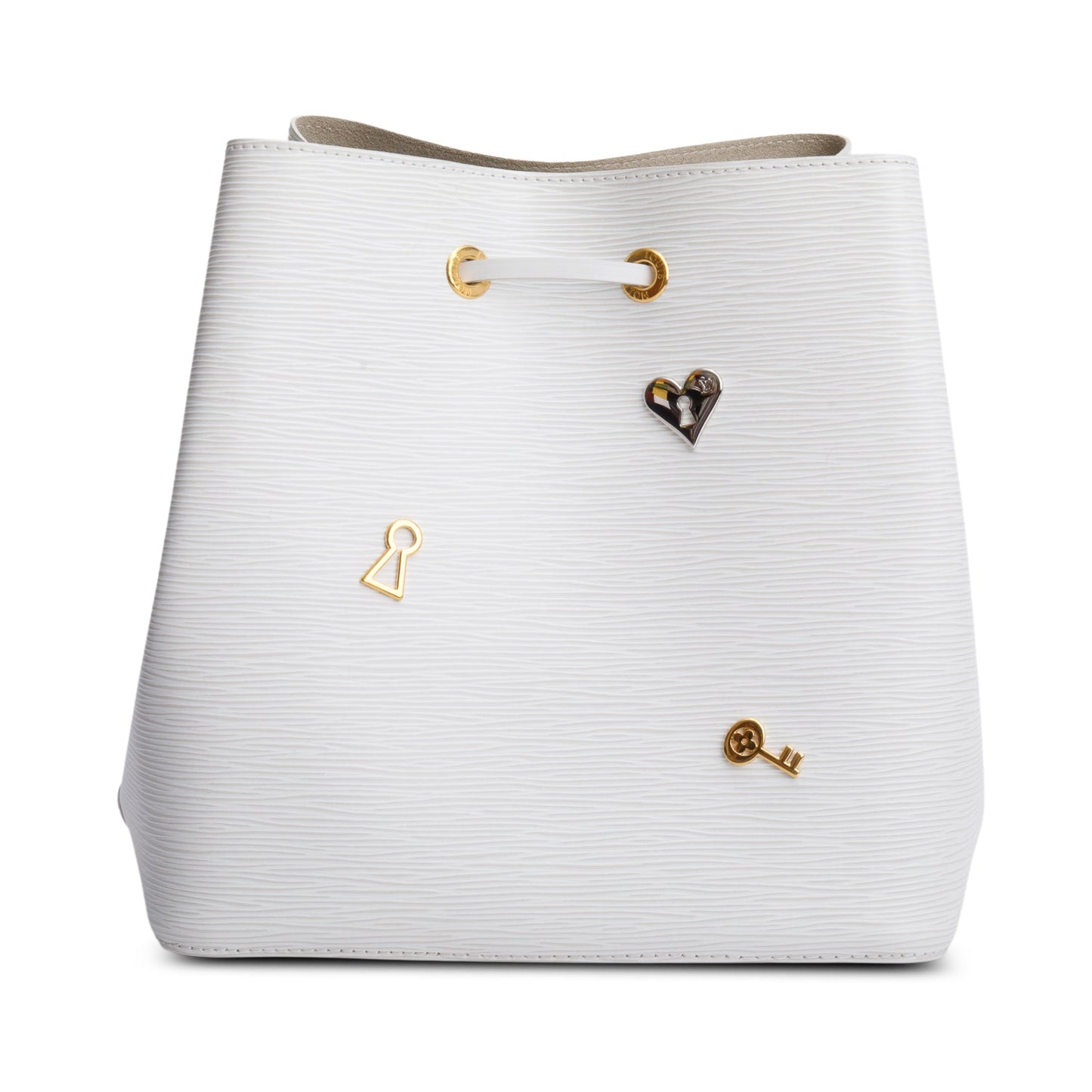 Louis Vuitton White Epi Leather Love Lock Neonoe MM