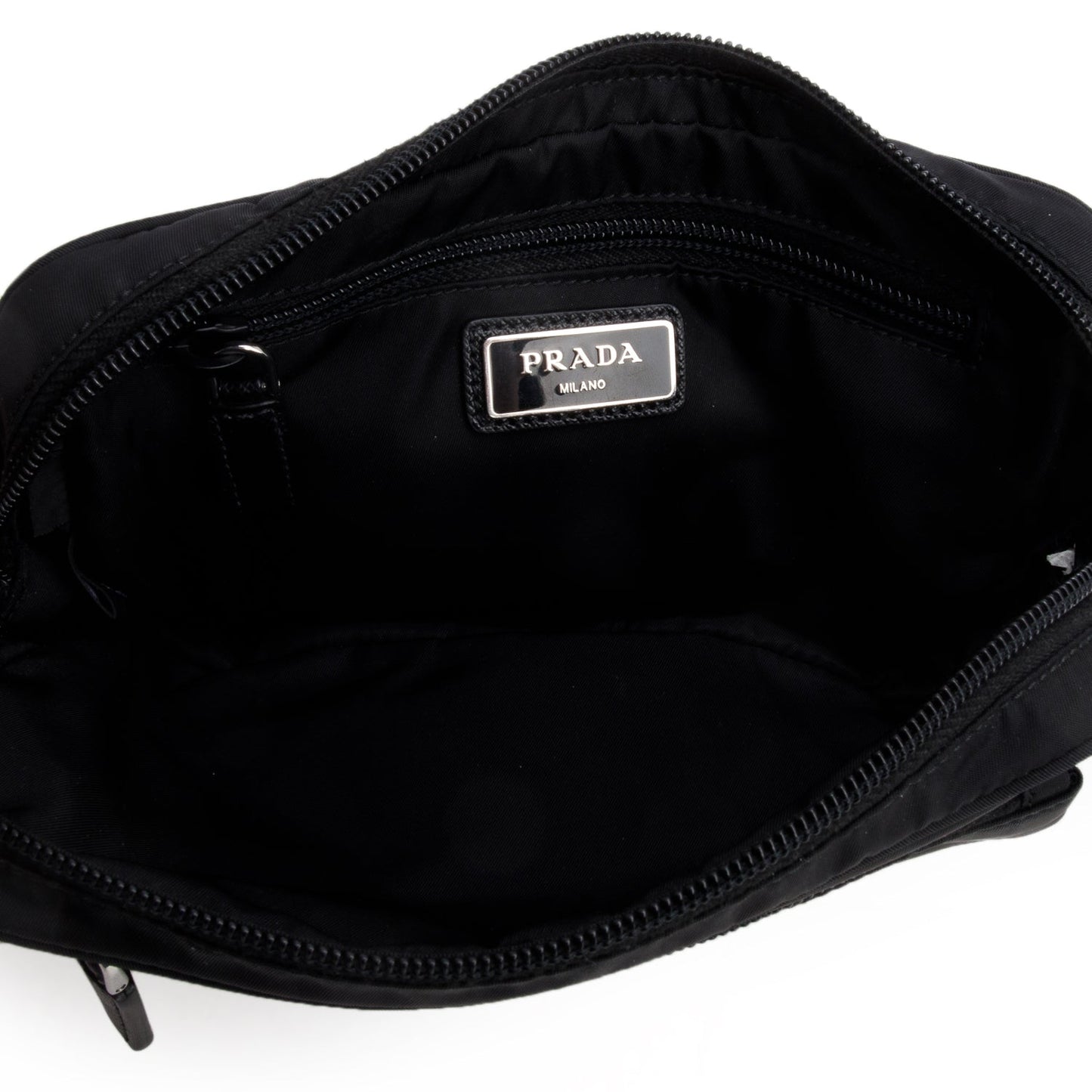 Prada 2021 Black Tessuto Nylon Montagna Belt Bag