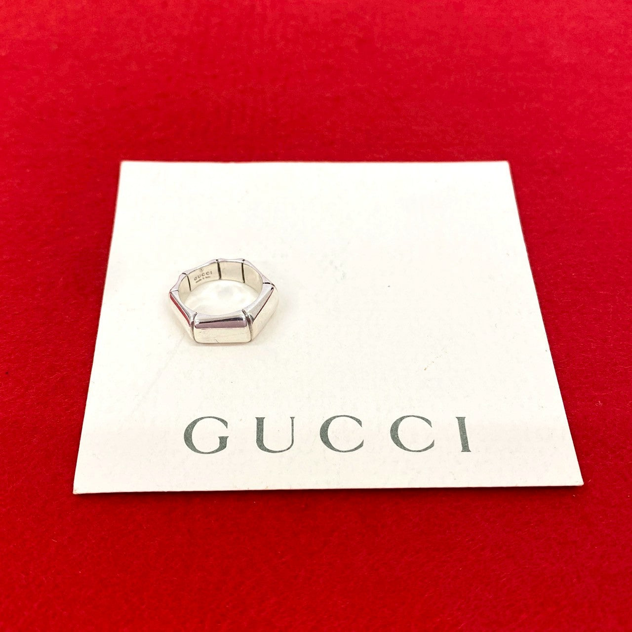 GUCCI Ring Silver925 Silver bamboo ring